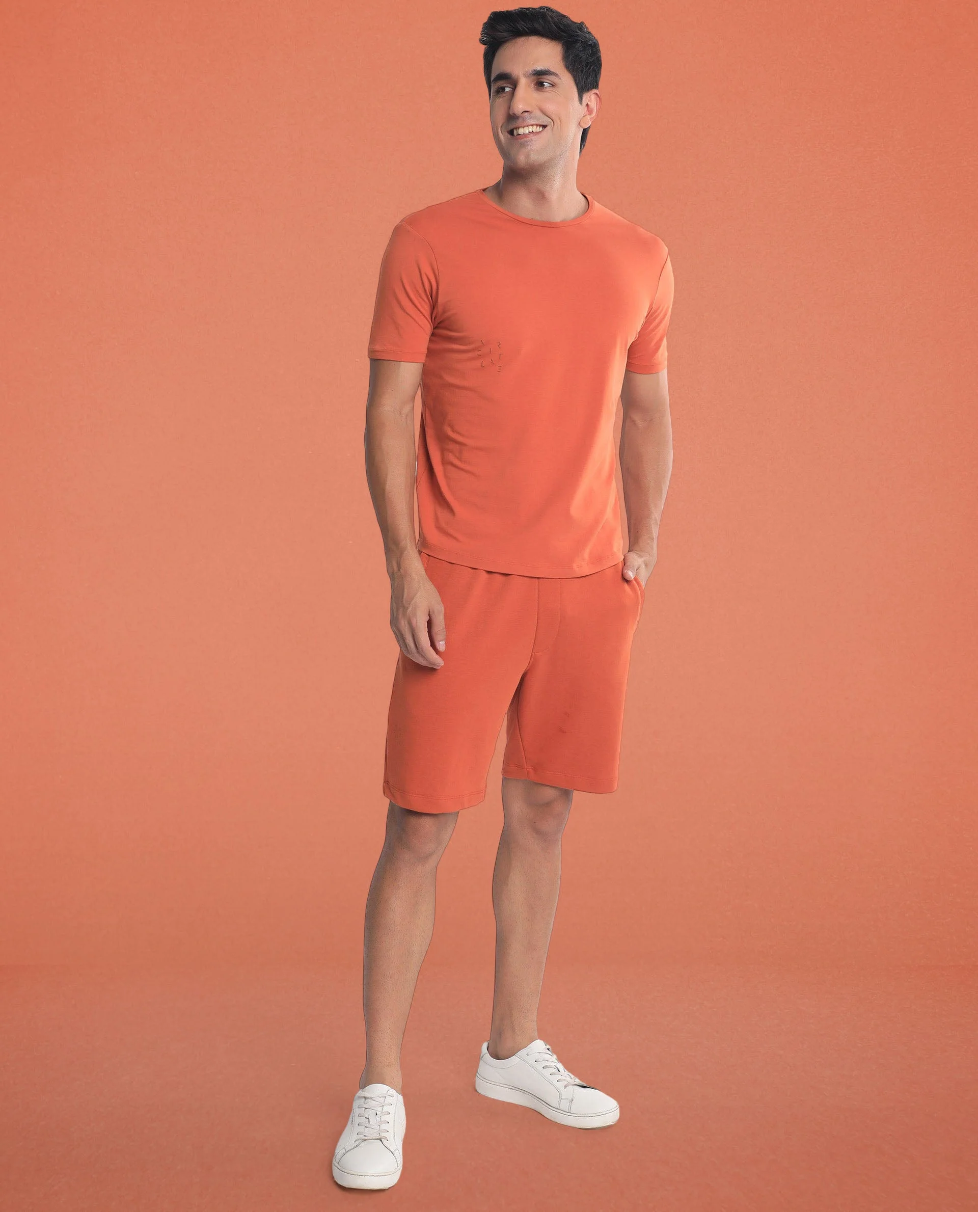 Shorts Tangy Orange Men - Image 2