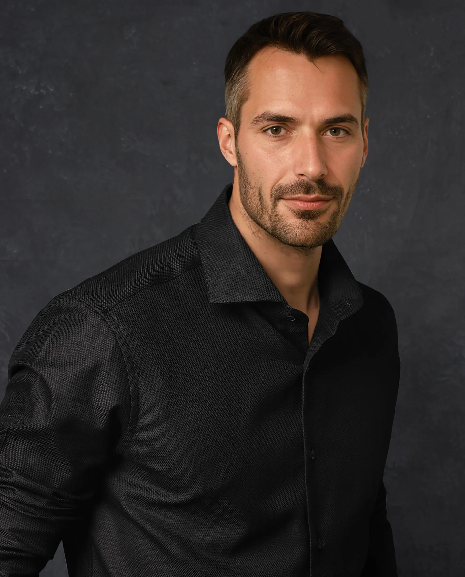 Rare Rabbit Men's Abella Black Cotton Plain Regular Fit Full Sleeve Collared Shirt - Image 4