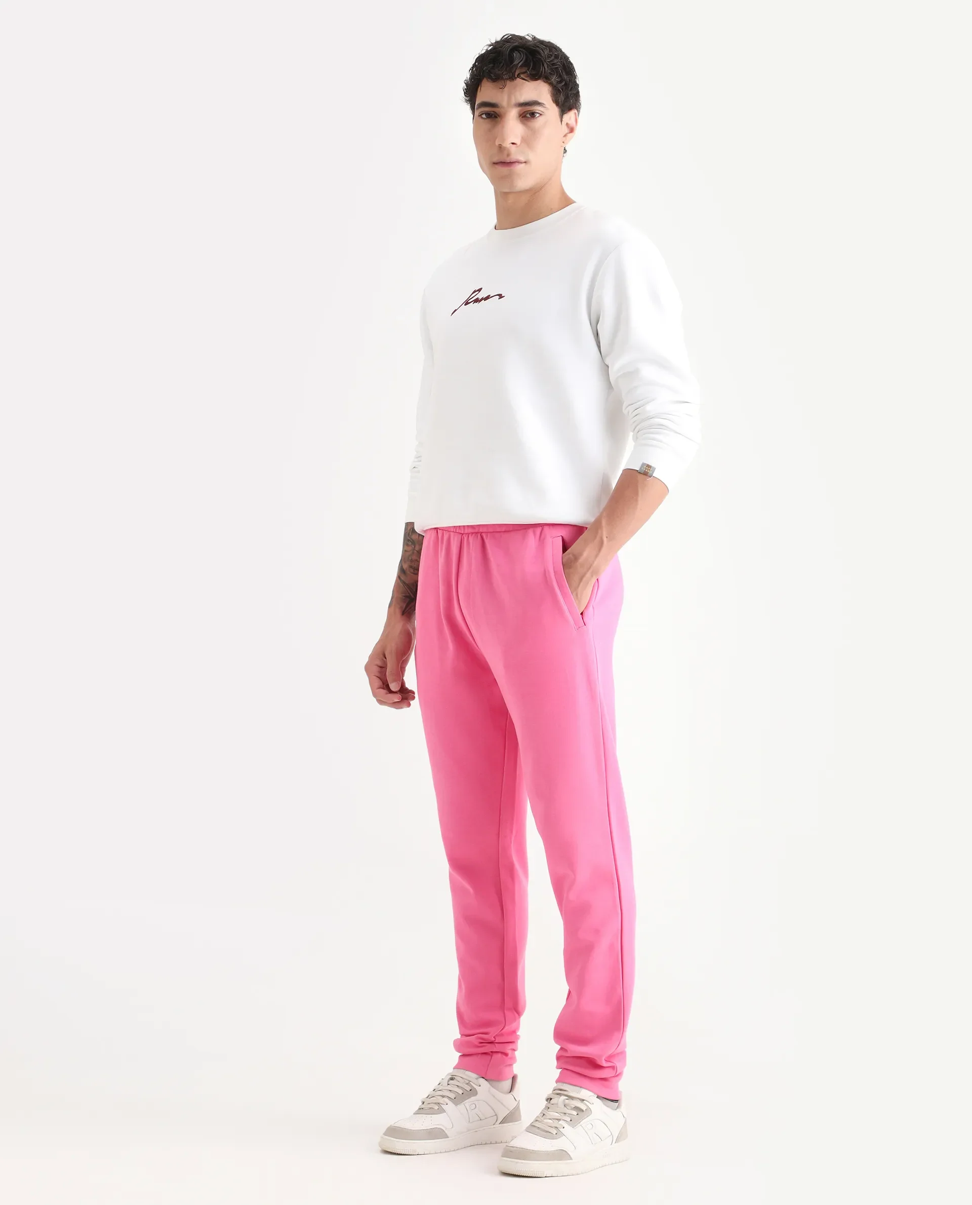 Joggers Flame Pink Men - Image 4