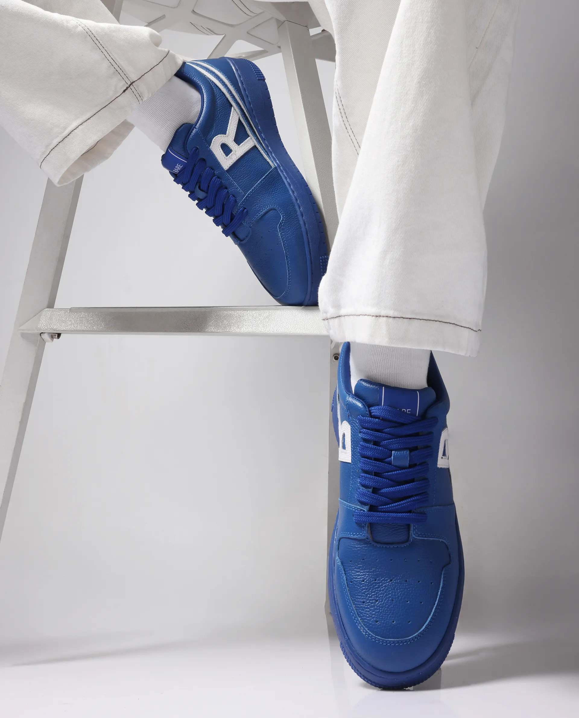 Rare Rabbit Men Adonis Blue Lace-Up Closure Shoes - Image 2