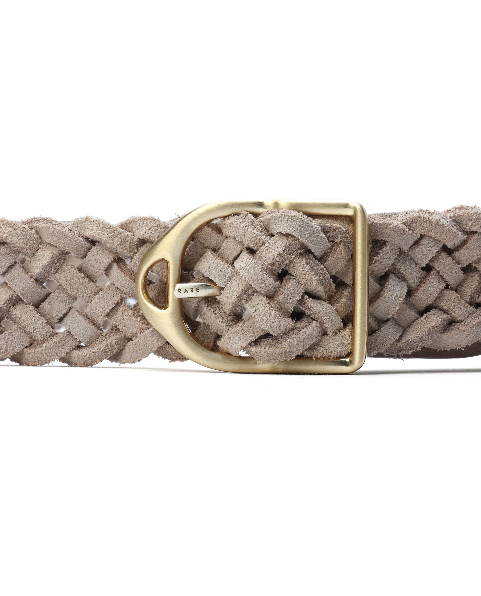 Rare Rabbit Men Aegis Beige Leather Belt - Image 5
