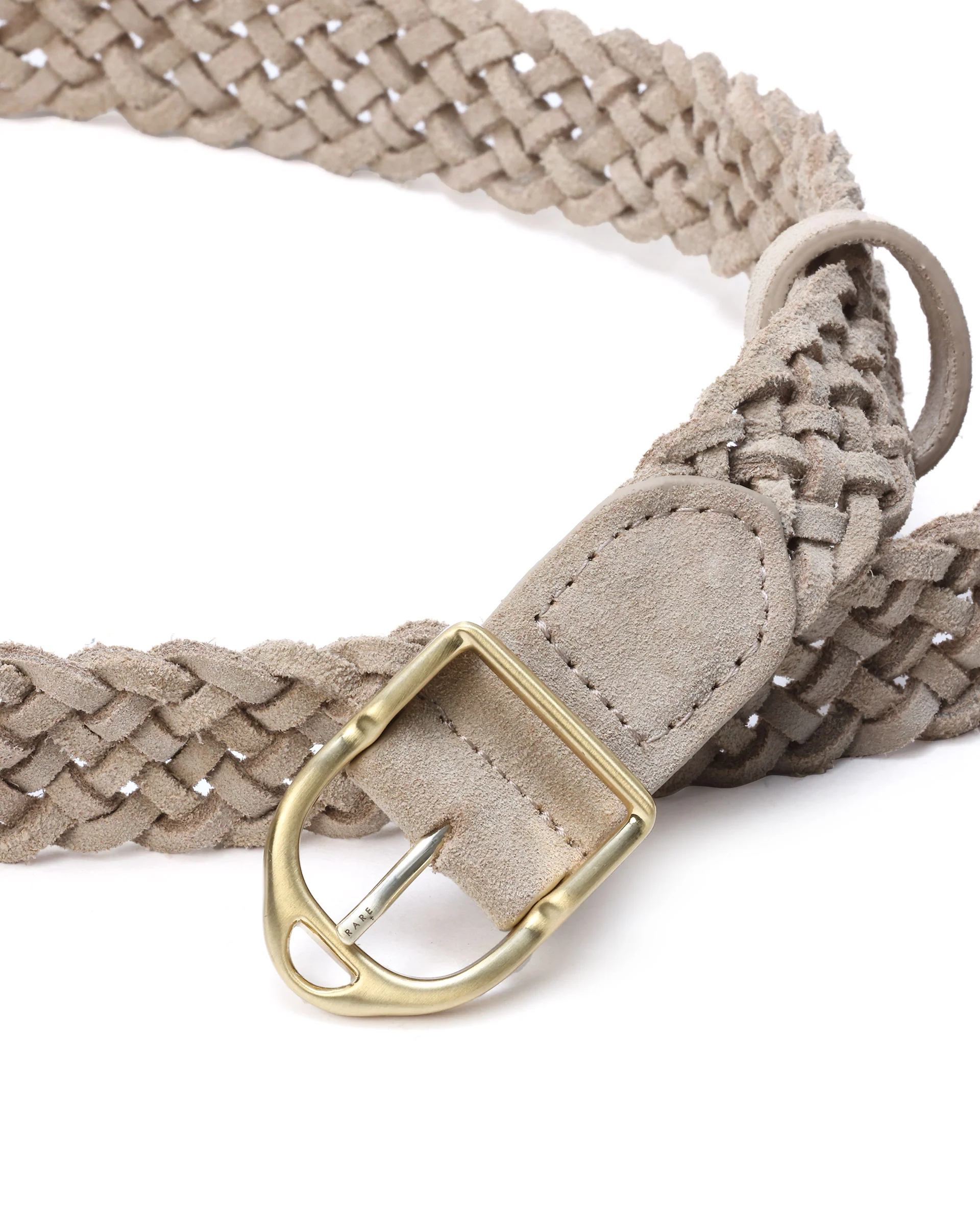Rare Rabbit Men Aegis Beige Leather Belt - Image 6