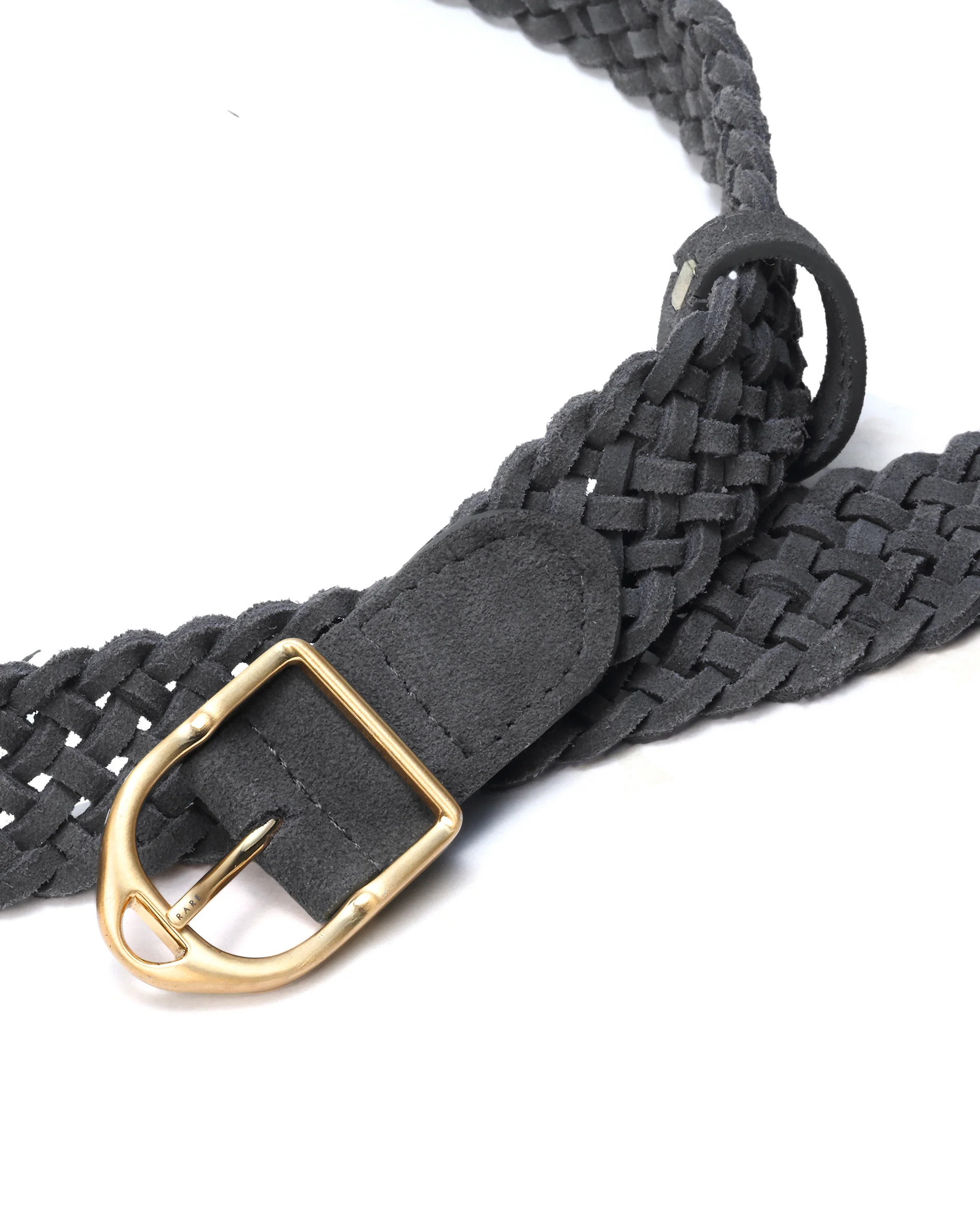 Rare Rabbit Men Aegis Grey Leather Belt - Image 3