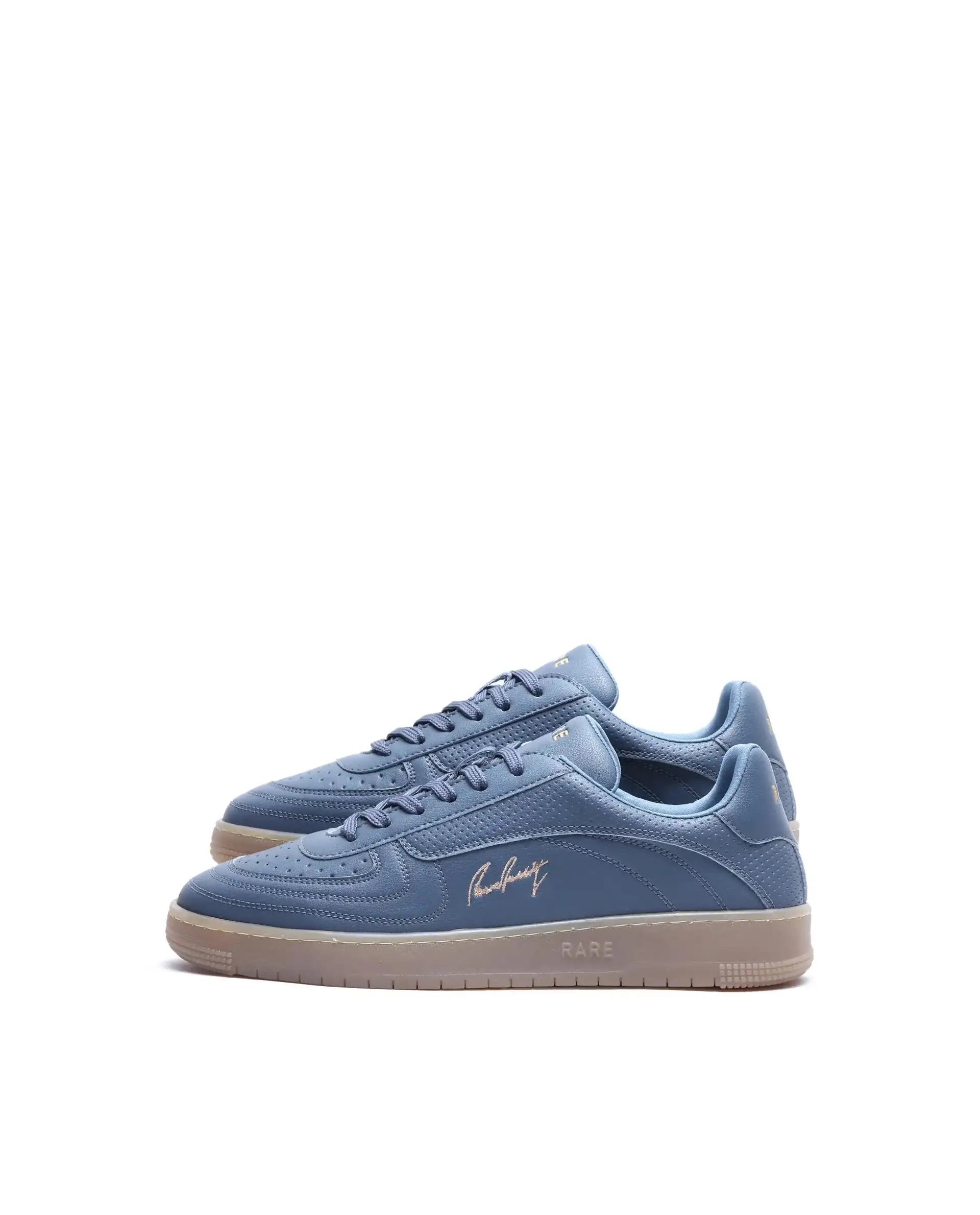 Rare Rabbit Men's Agno Navy Micro Leather Sneaker - Image 2