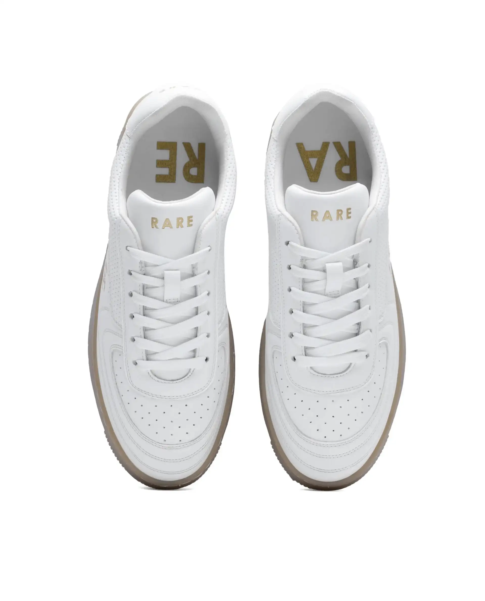 Rare Rabbit Men's Agno White Micro Leather Sneaker - Image 2