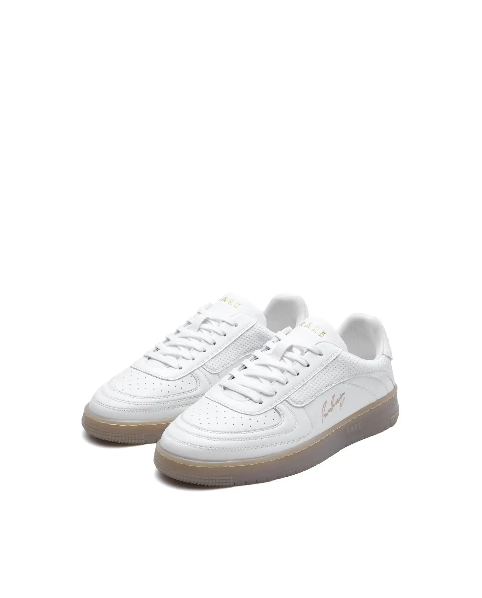 Rare Rabbit Men's Agno White Micro Leather Sneaker - Image 3
