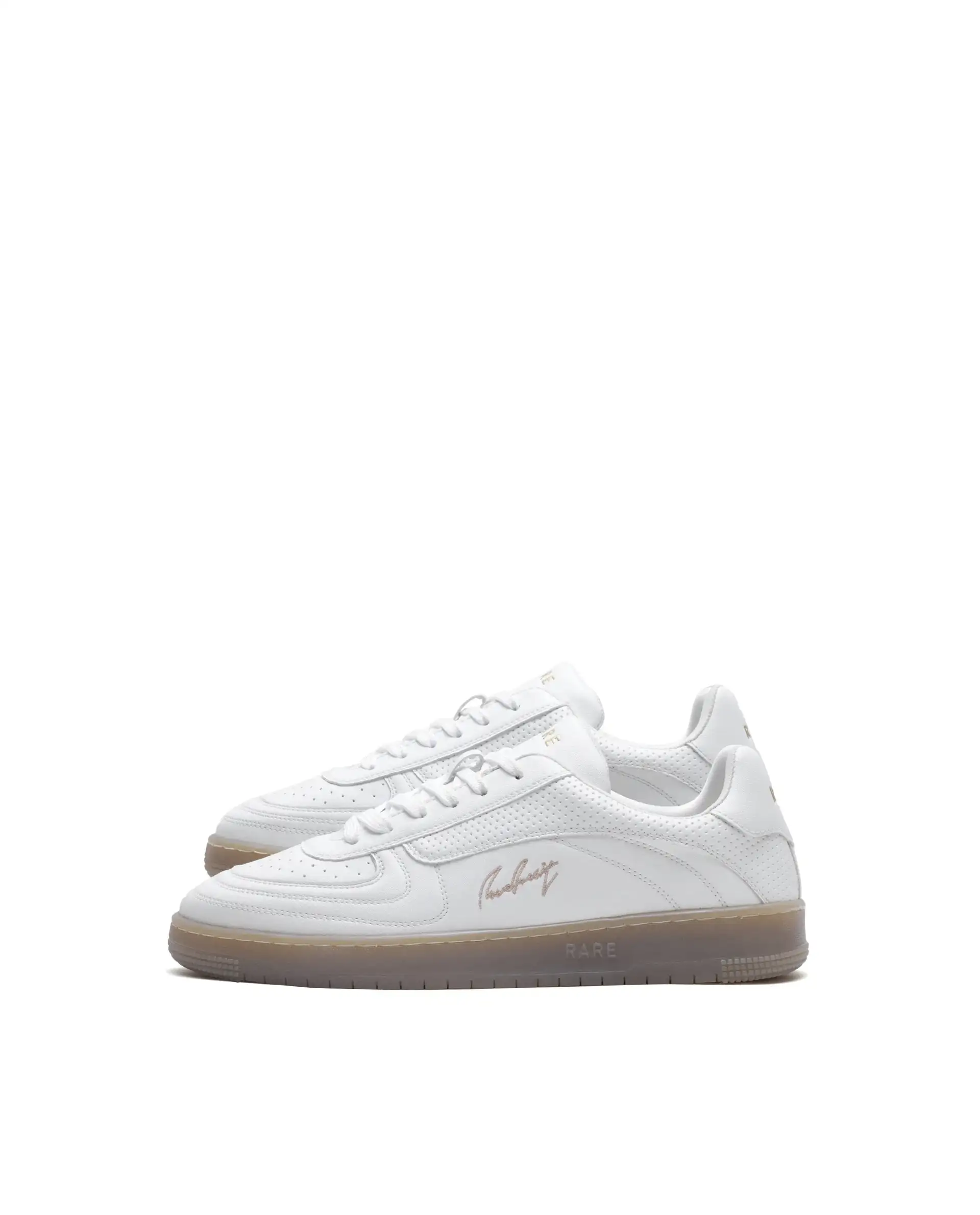 Rare Rabbit Men's Agno White Micro Leather Sneaker - Image 5