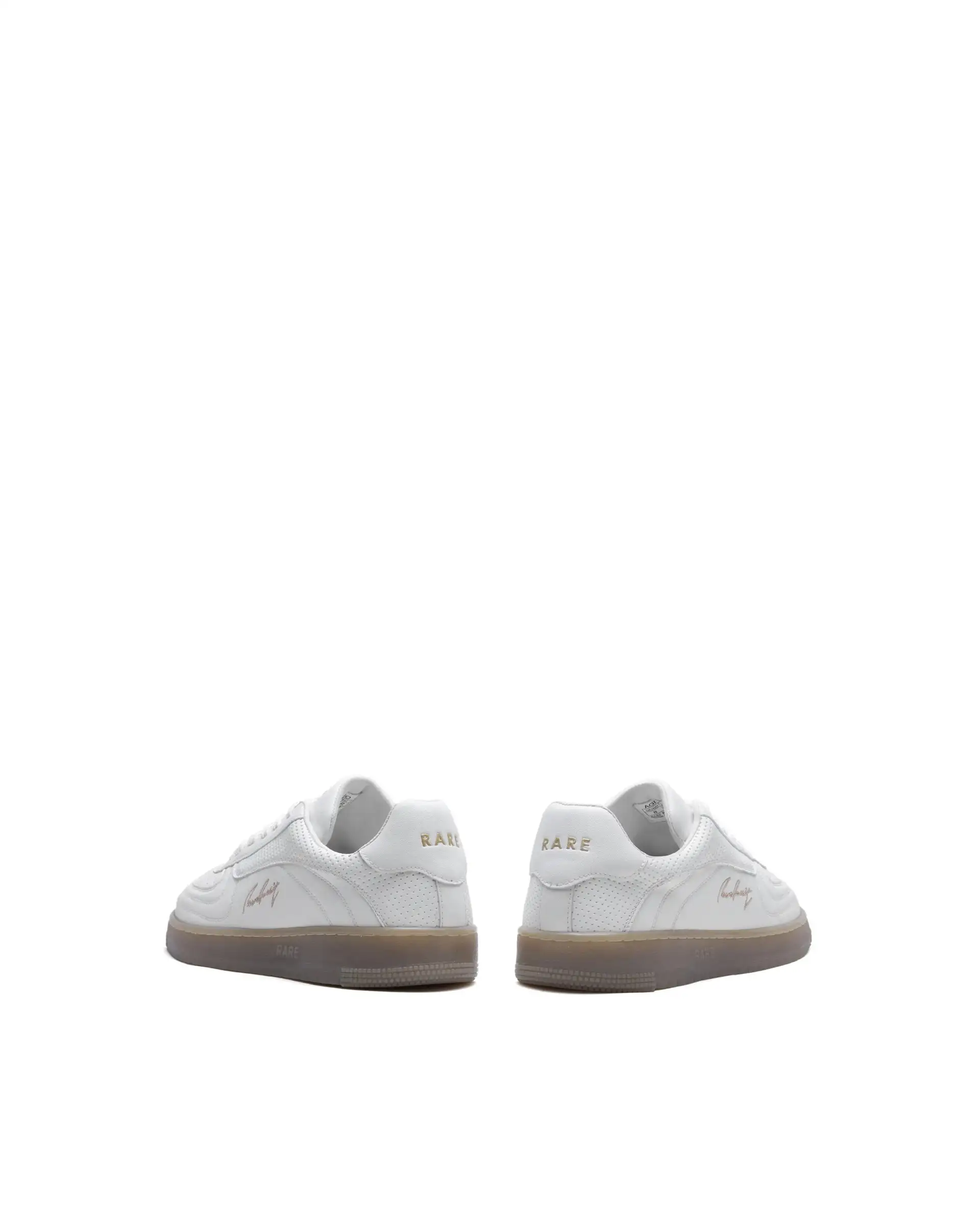 Rare Rabbit Men's Agno White Micro Leather Sneaker - Image 7