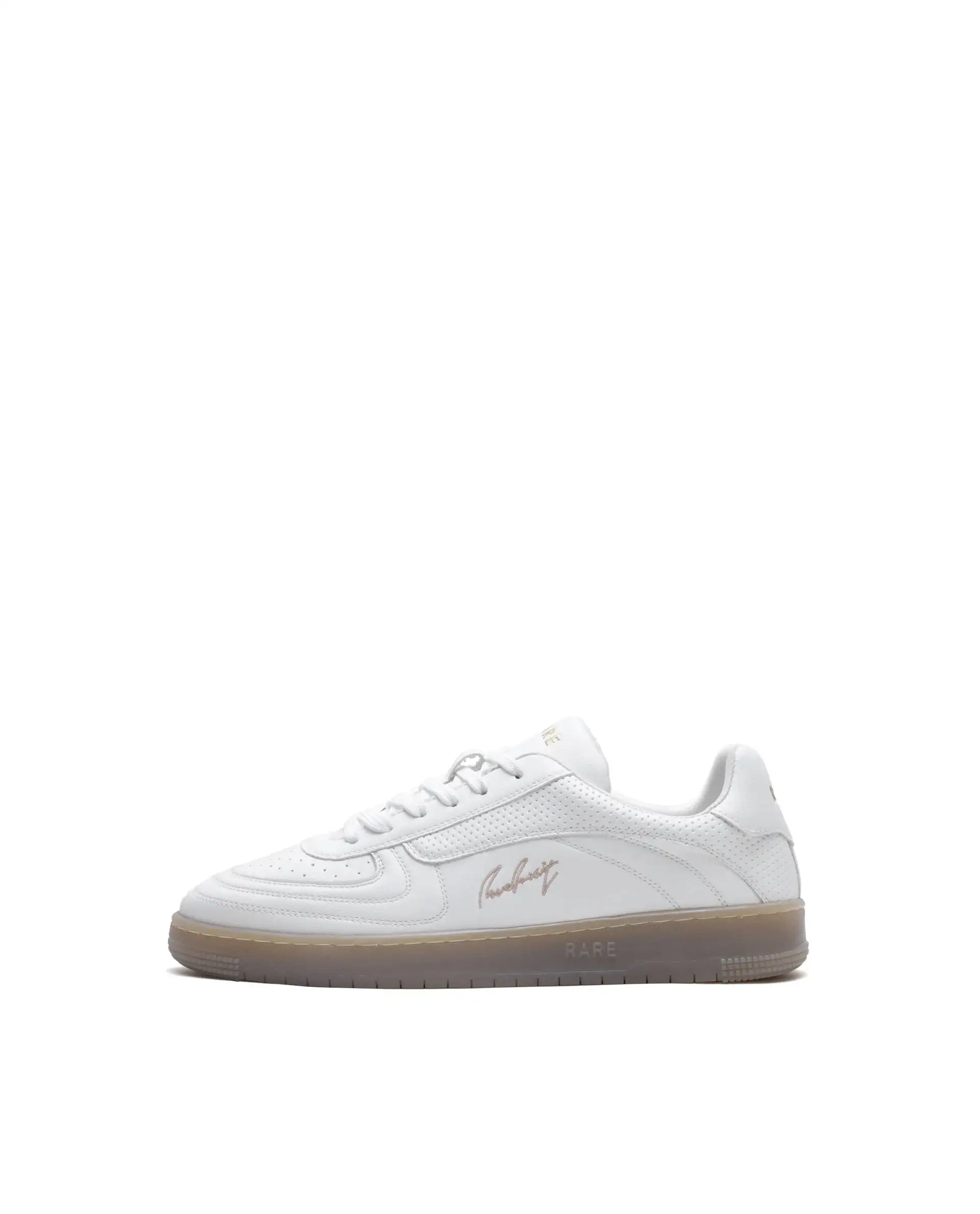 Rare Rabbit Men's Agno White Micro Leather Sneaker - Image 8