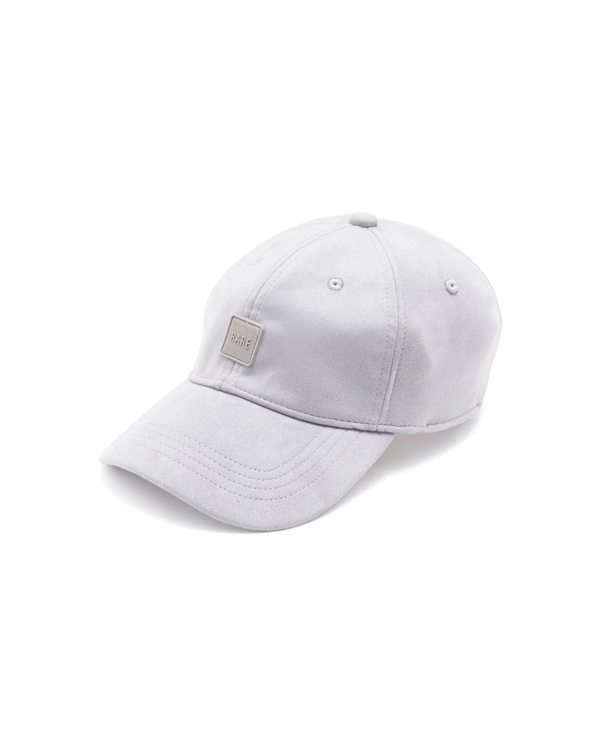 Rare Rabbit Men Albion Grey Monotone Color Silicone Badge Branding Cap - Image 8