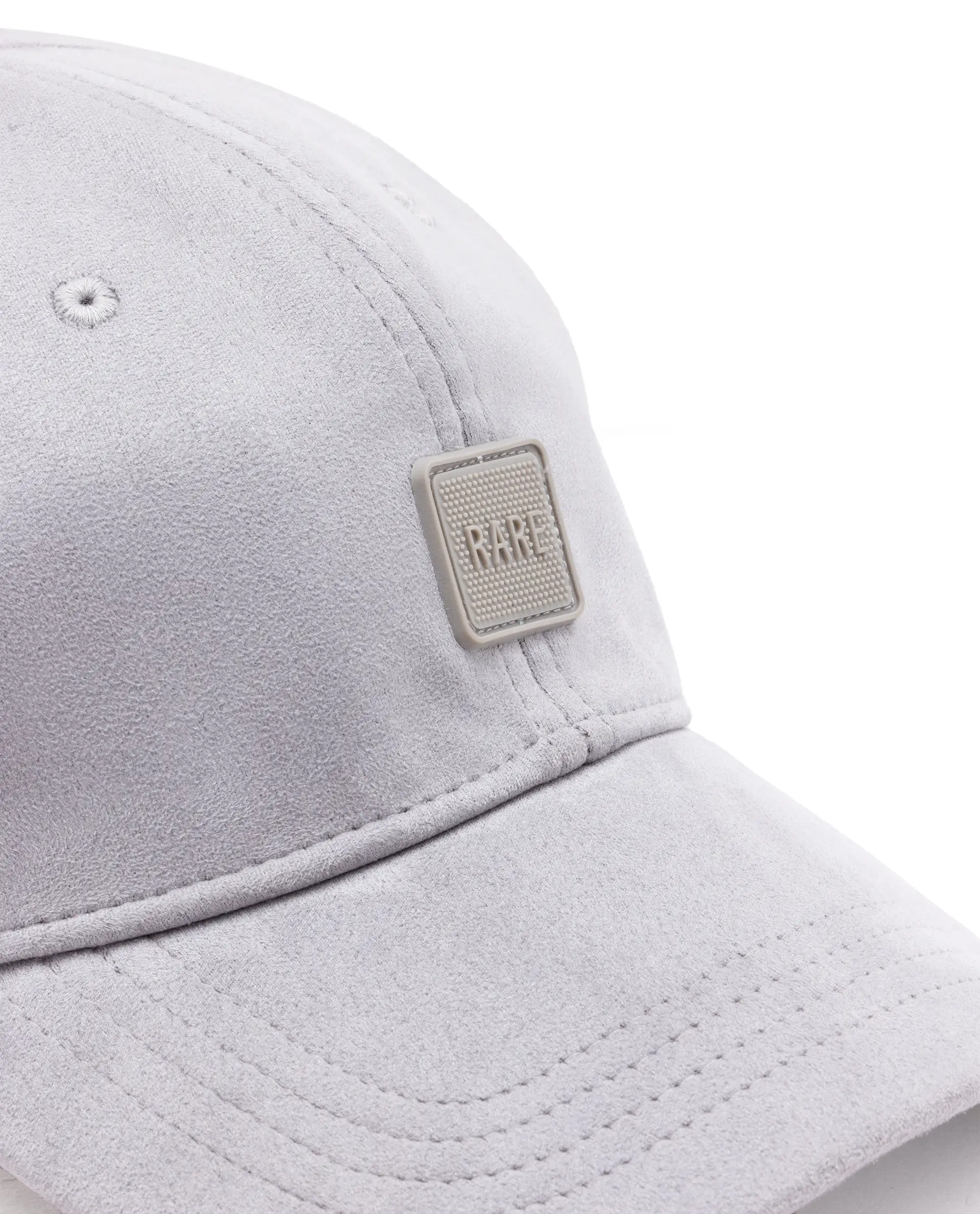 Rare Rabbit Men Albion Grey Monotone Color Silicone Badge Branding Cap - Image 9