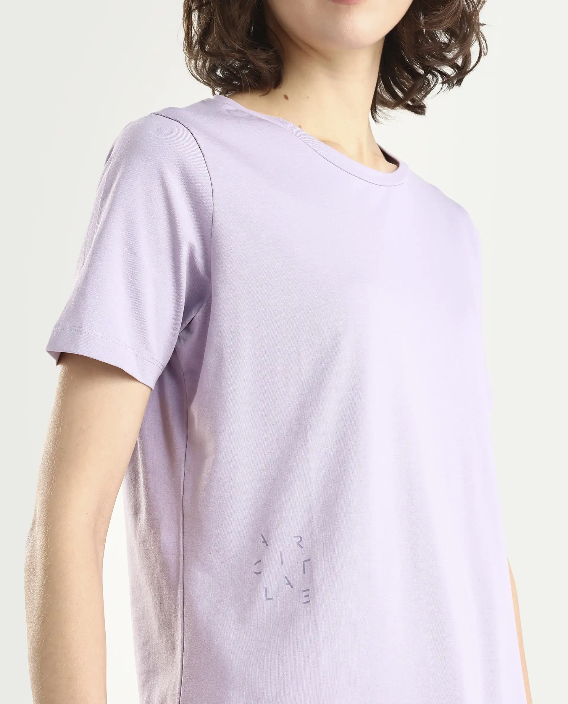 Rareism Women's Light Weight High Stretch 180 Gsm Cotton Crew Neck Plain Regular Fit T-Shirt - Image 4
