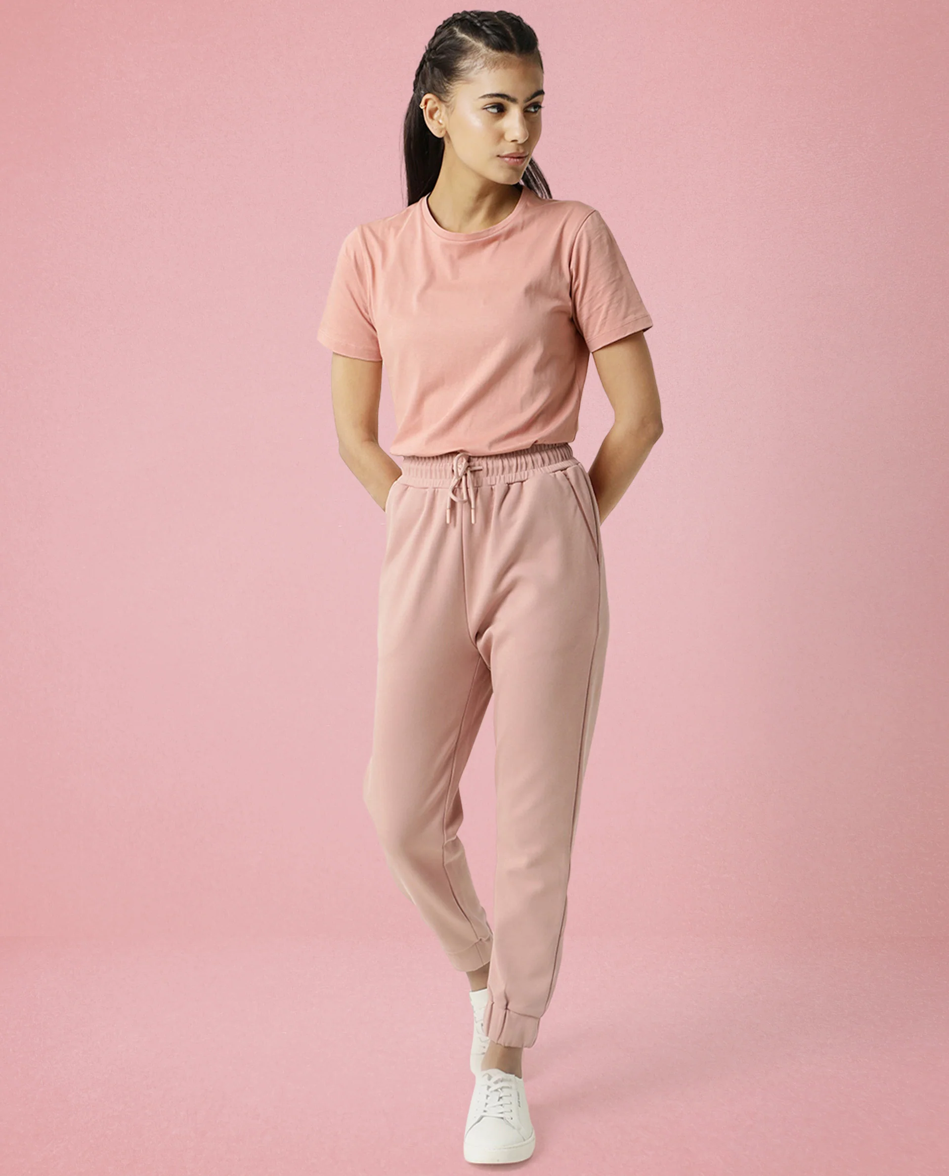 Rareism Women's Light Weight High Stretch 180 Gsm Cotton Crew Neck Plain Regular Fit T-Shirt - Image 2