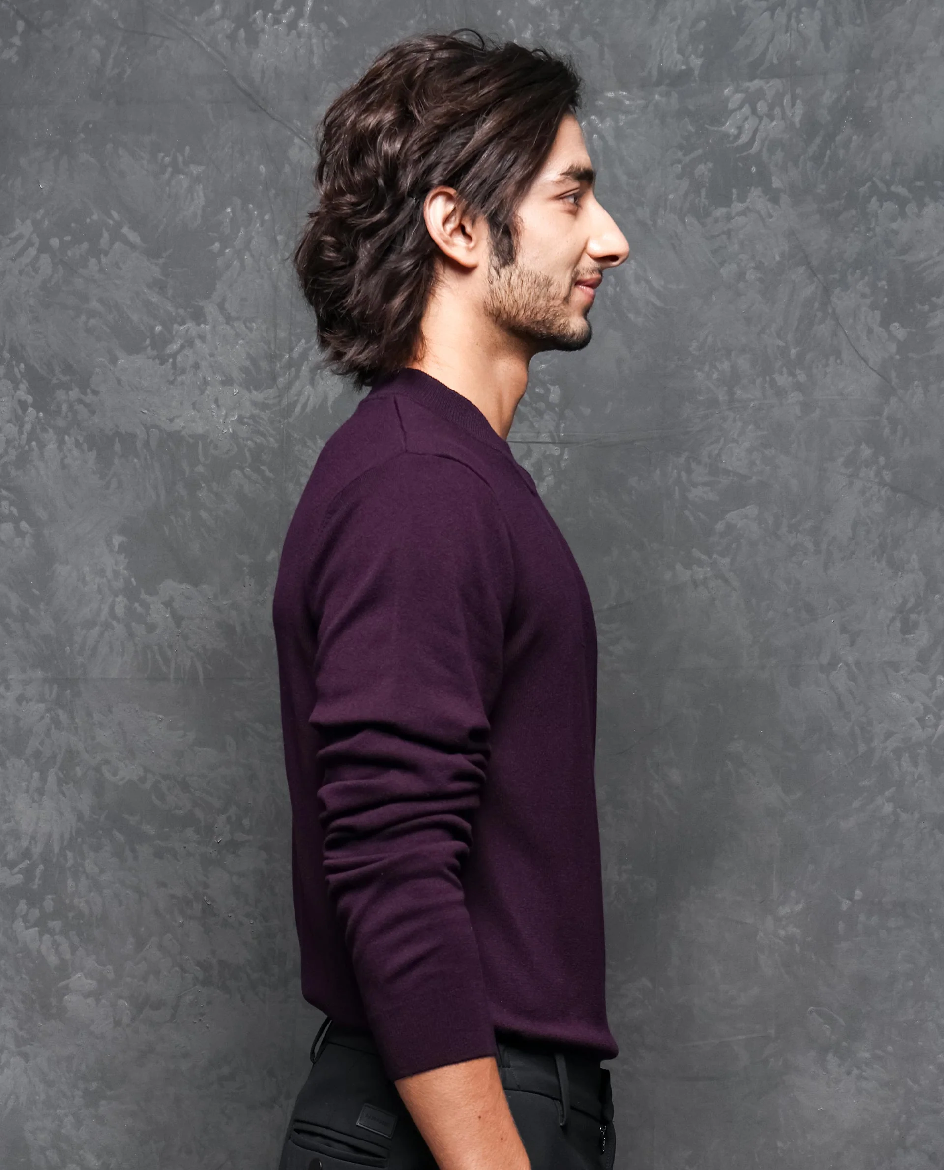 Rare Rabbit Men's Alfo 1 Purple Viscose Plain Slim Fit Full Sleeve High Neck Sweater - Image 10