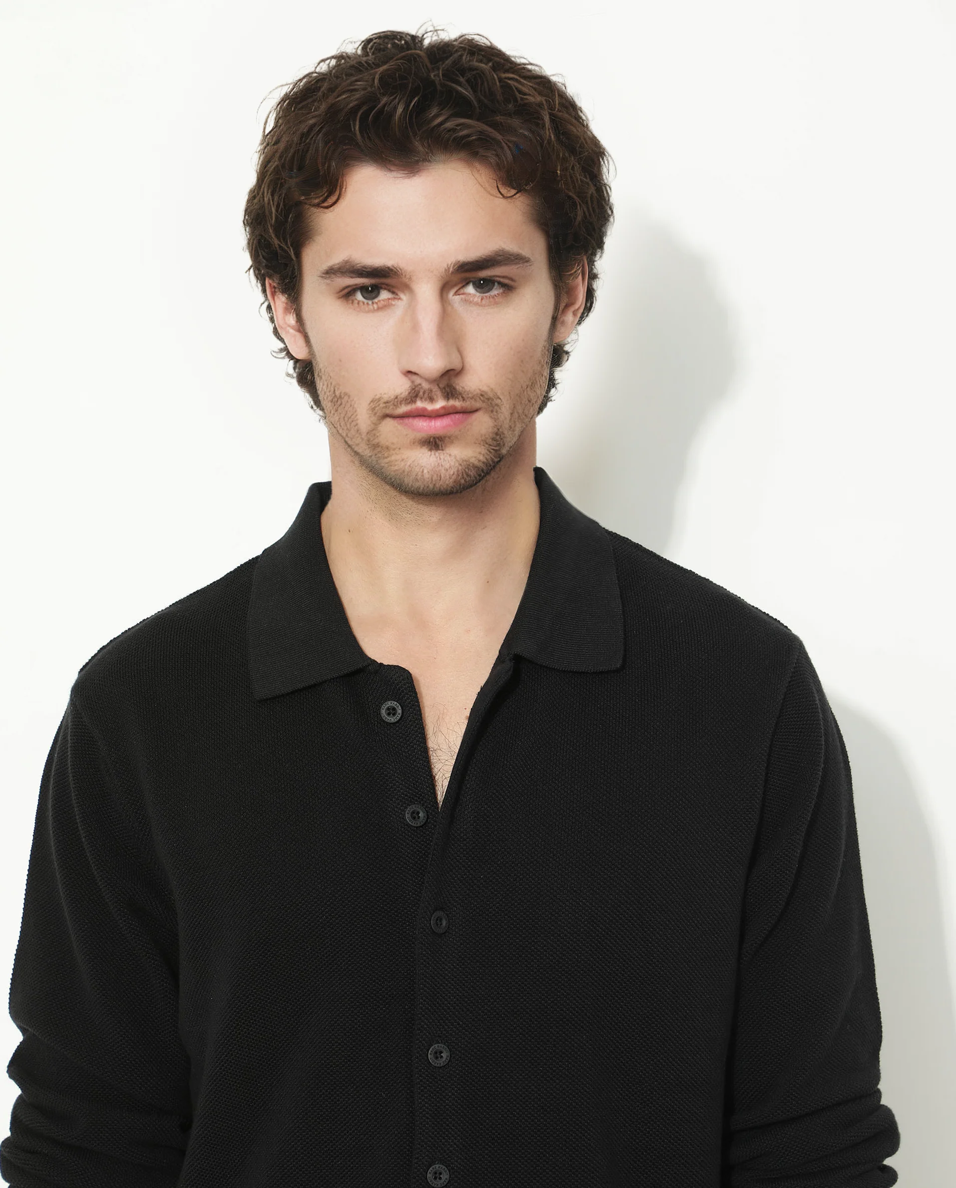 Rare Rabbit Men's Alias-N Black Cotton Plain Regular Fit Full Sleeve Collared Shirt - Image 4