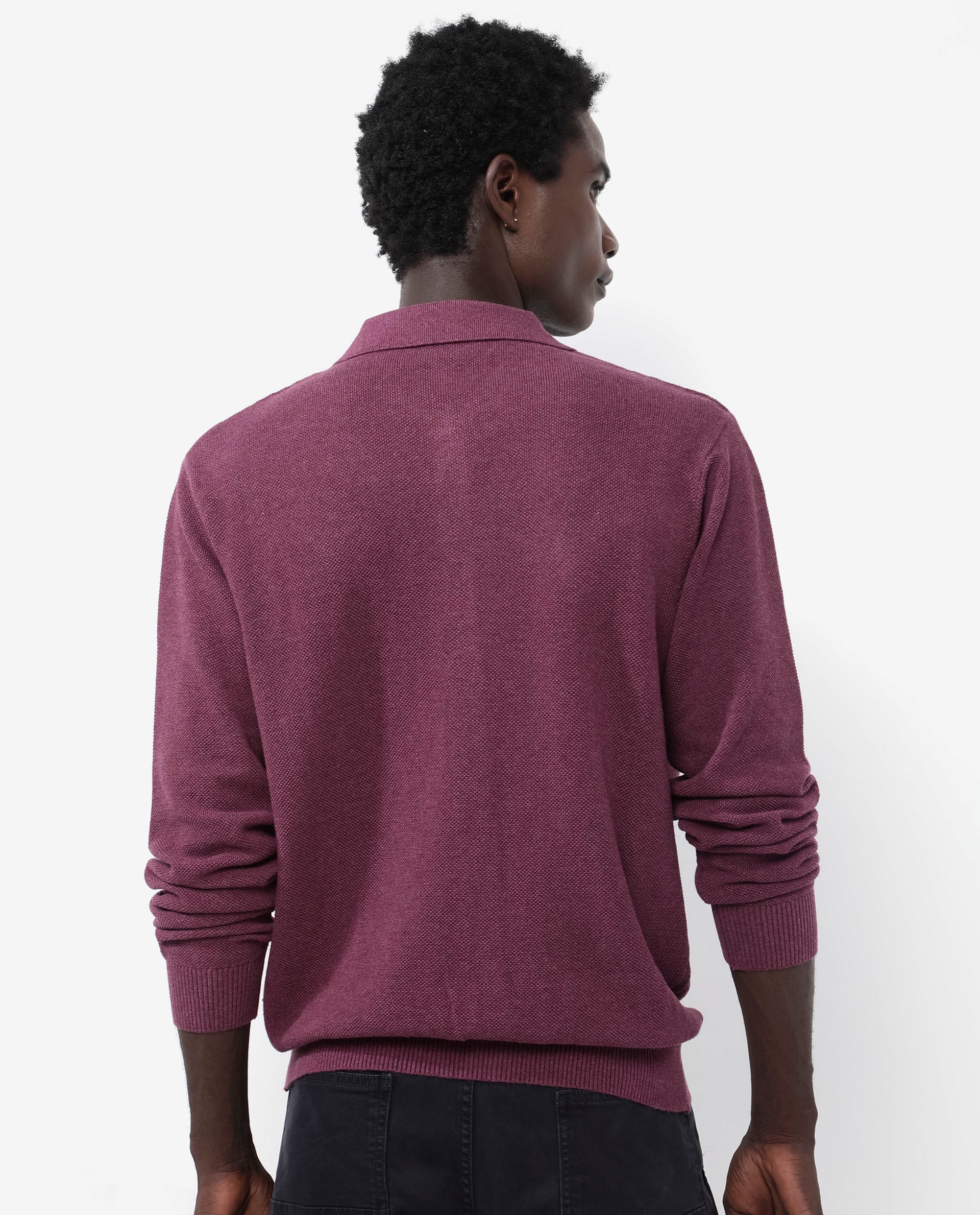 Rare Rabbit Men's Alias-N Dusky Purple Cotton Plain Regular Fit Full Sleeve Collared Shirt - Image 8