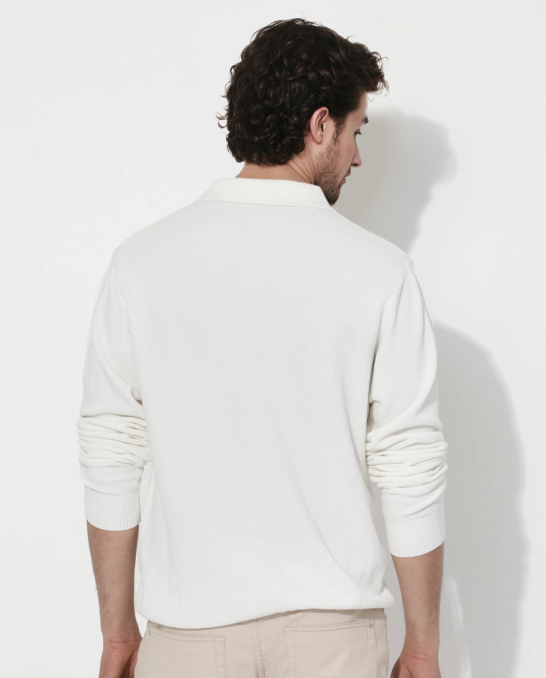 Rare Rabbit Men's Alias-N Off White Cotton Plain Regular Fit Full Sleeve Collared Shirt - Image 7