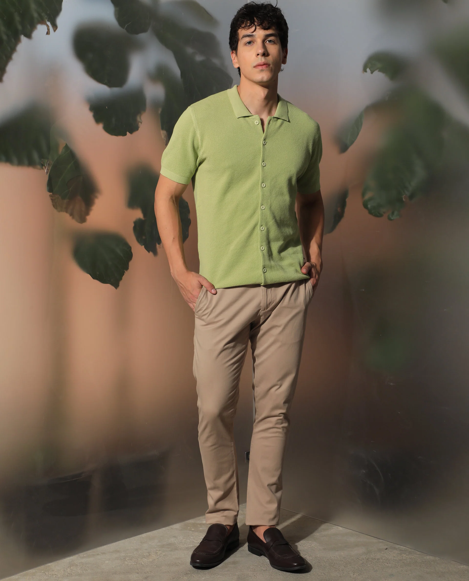 Rare Rabbit Men's Alias Ss Light Green Regular Fit Shirt - Image 10