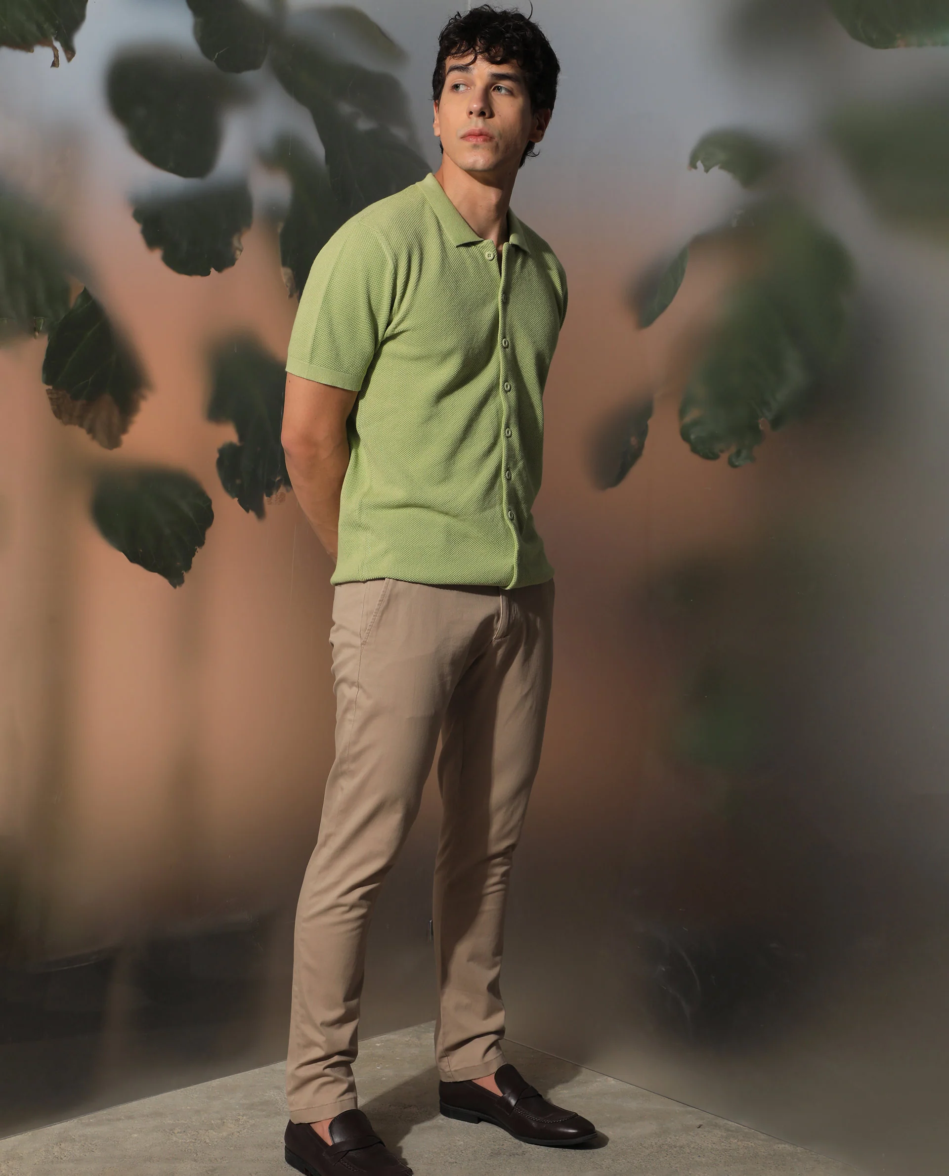 Rare Rabbit Men's Alias Ss Light Green Regular Fit Shirt - Image 2