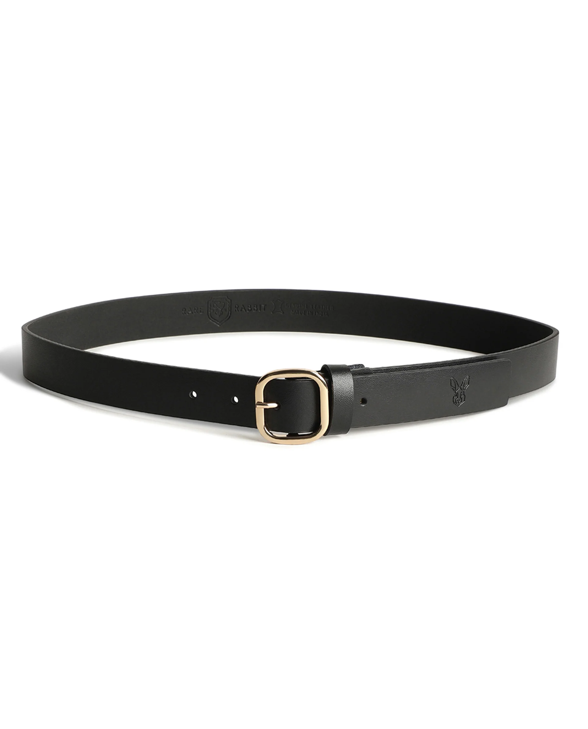 Rare Rabbit Men's Alley Black Belt Leather - Image 3