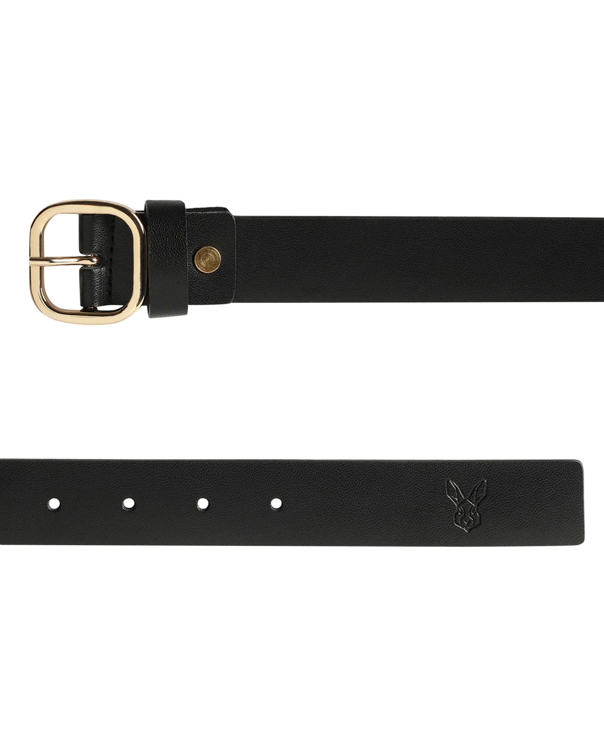 Rare Rabbit Men's Alley Black Belt Leather - Image 4