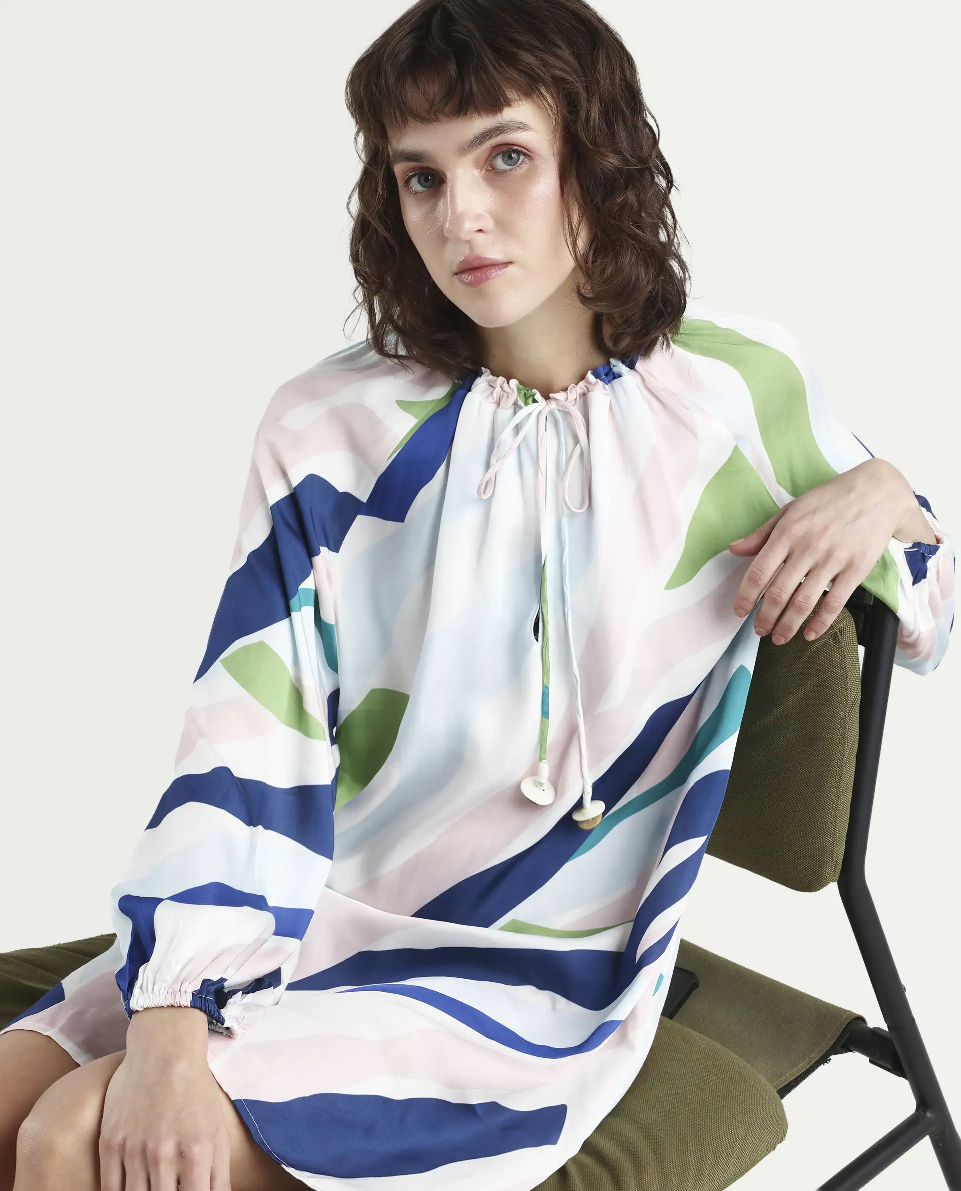 Rareism Women's Alloy White Dress - Image 2