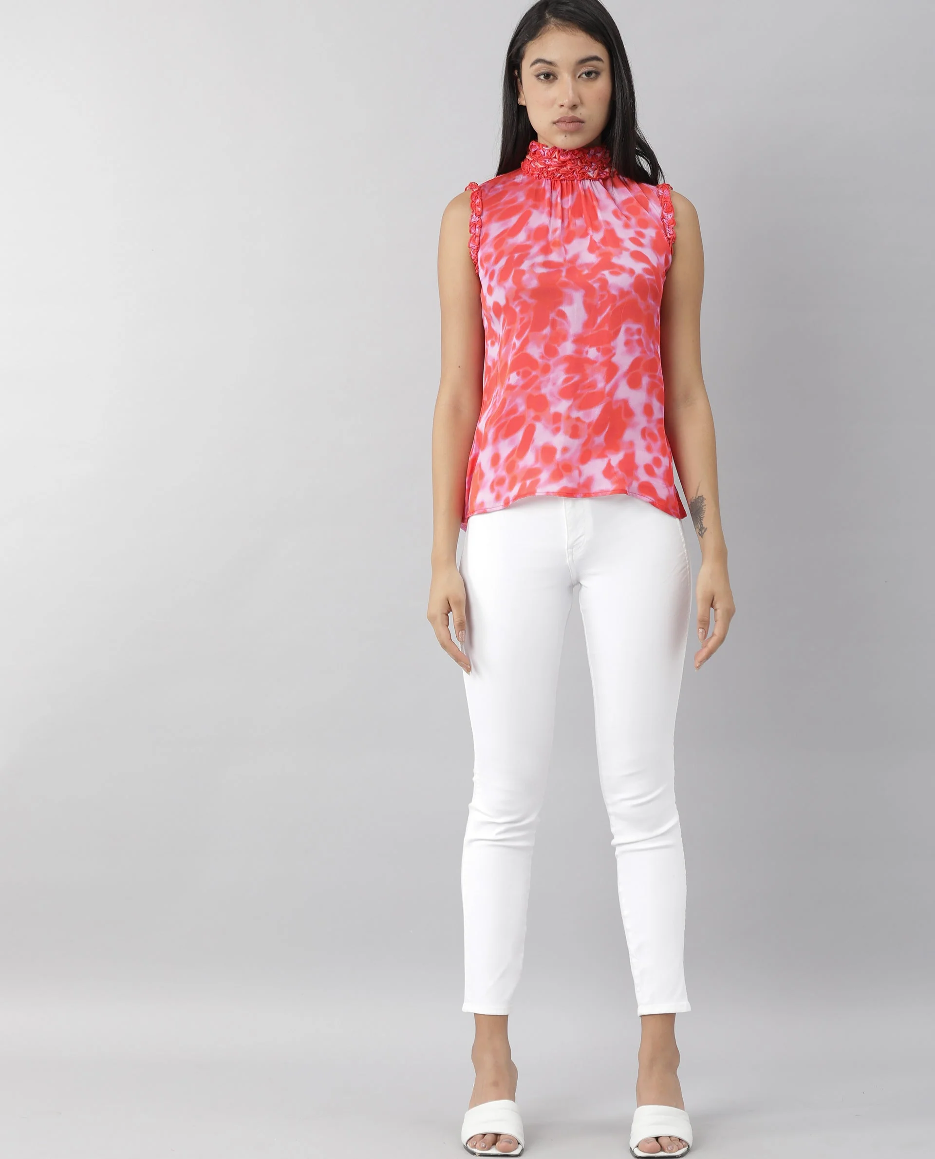 Rareism Women's Amaze Red Top - Image 5
