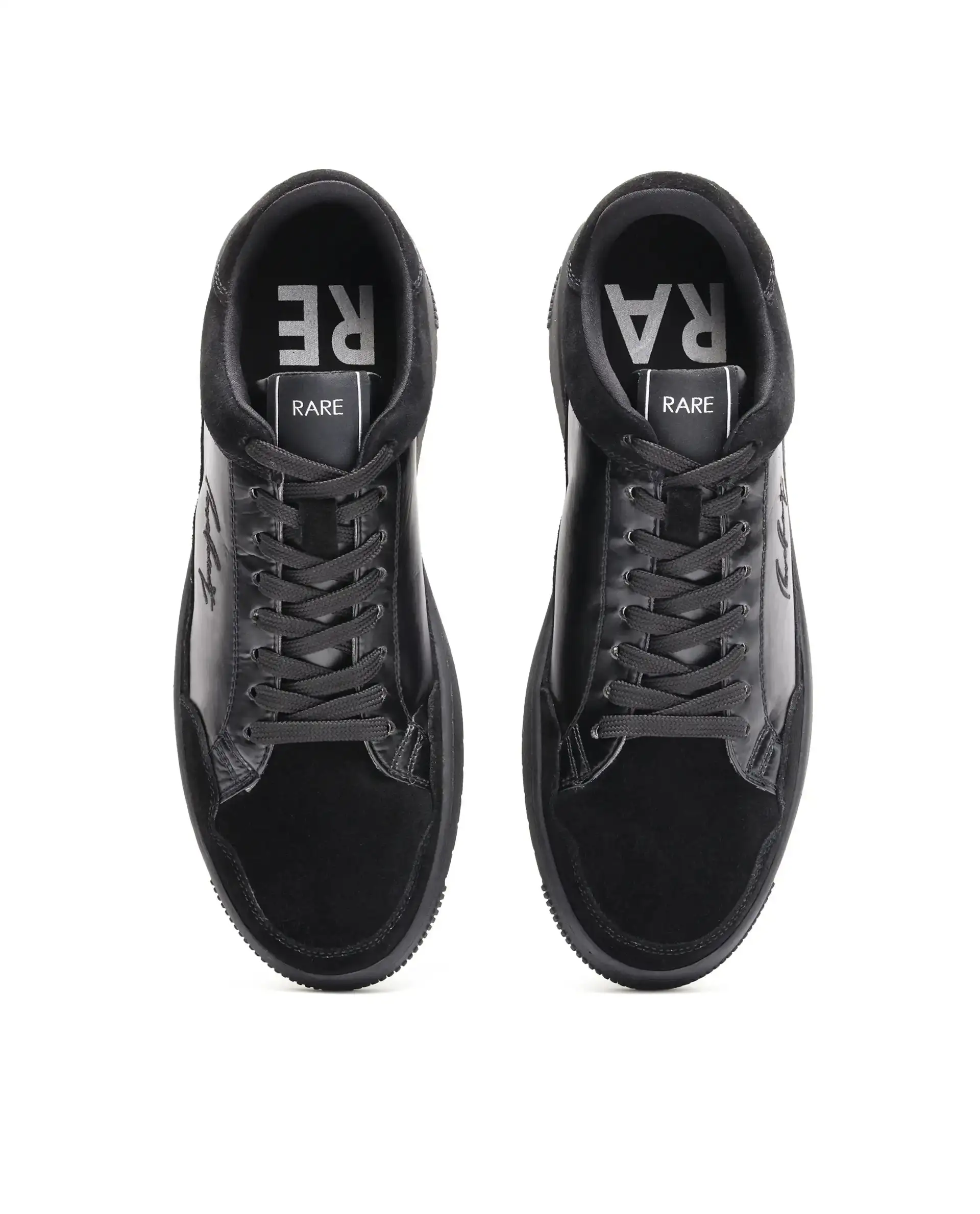 Rare Rabbit Men's Amigo Black Parachute Lace-Up Closure Sneaker - Image 4
