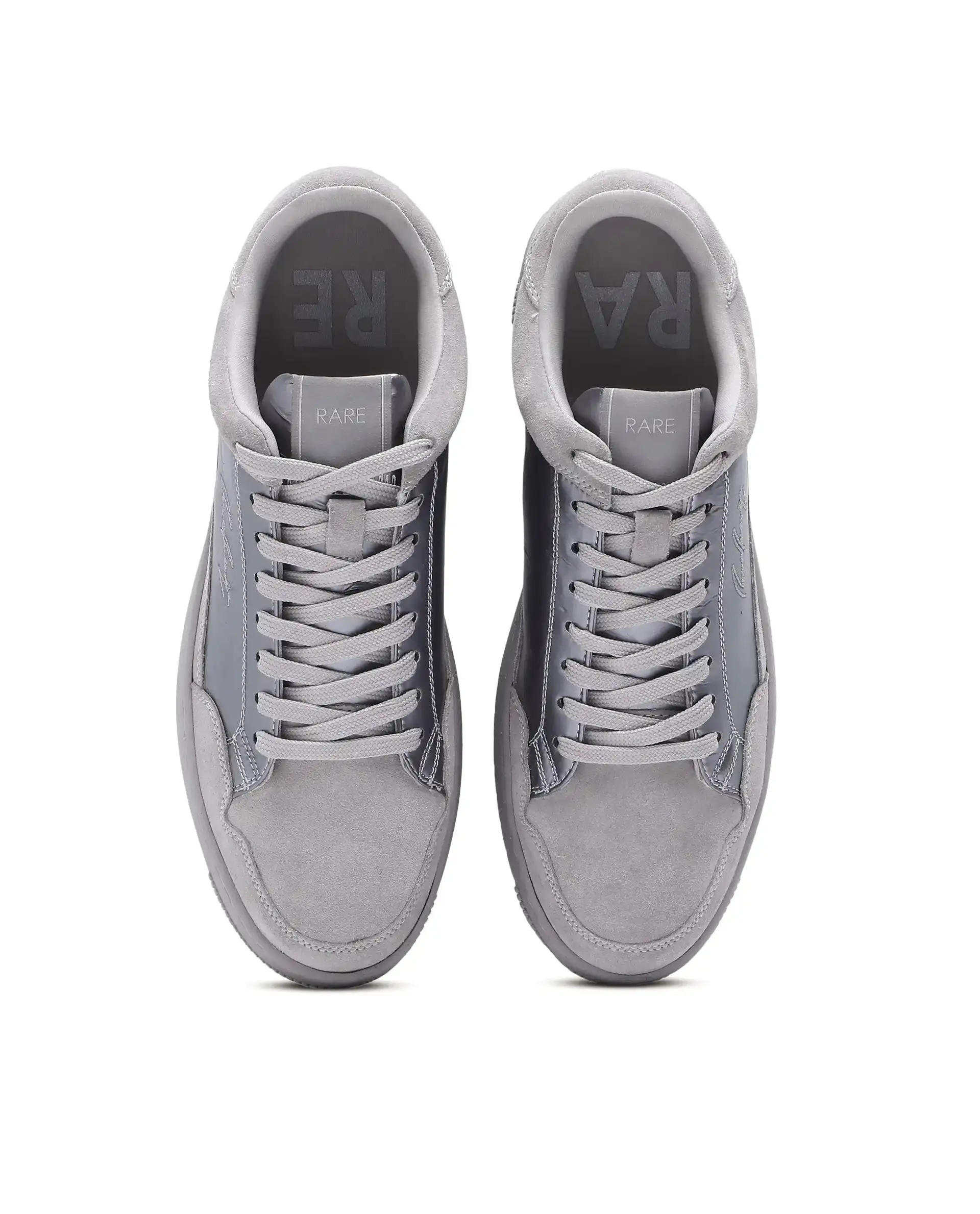 Rare Rabbit Men's Amigo Grey Parachute Lace-Up Closure Sneaker - Image 4