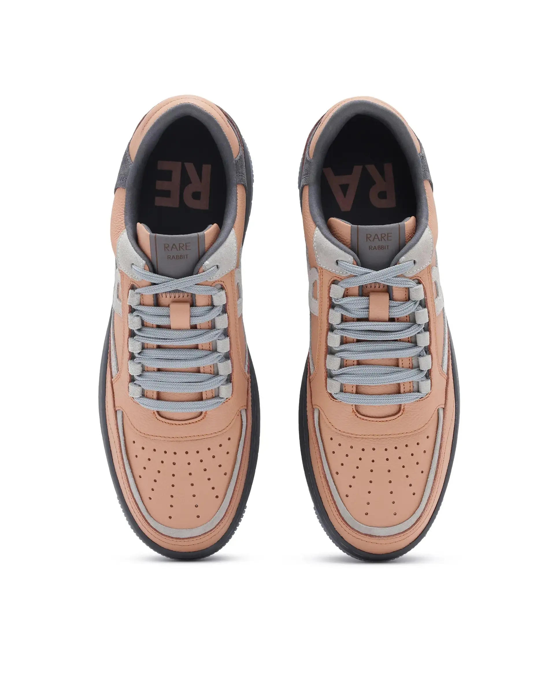 Rare Rabbit Men's Amur Orange Plain Shoes - Image 6