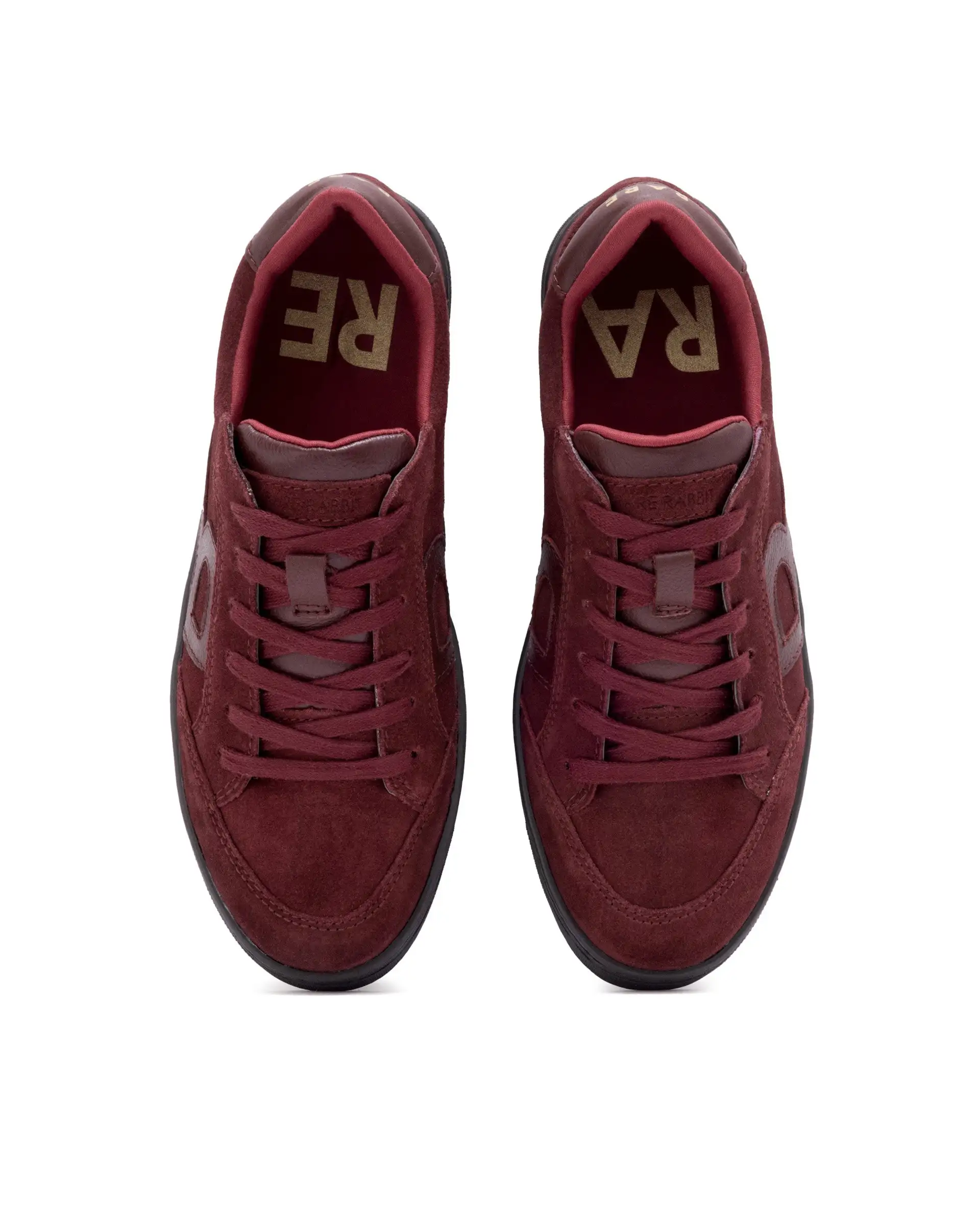 Rare Rabbit Men's Antares Red Low-Top Lace Up Premium Suede With Genuine Leather Sneaker - Image 4