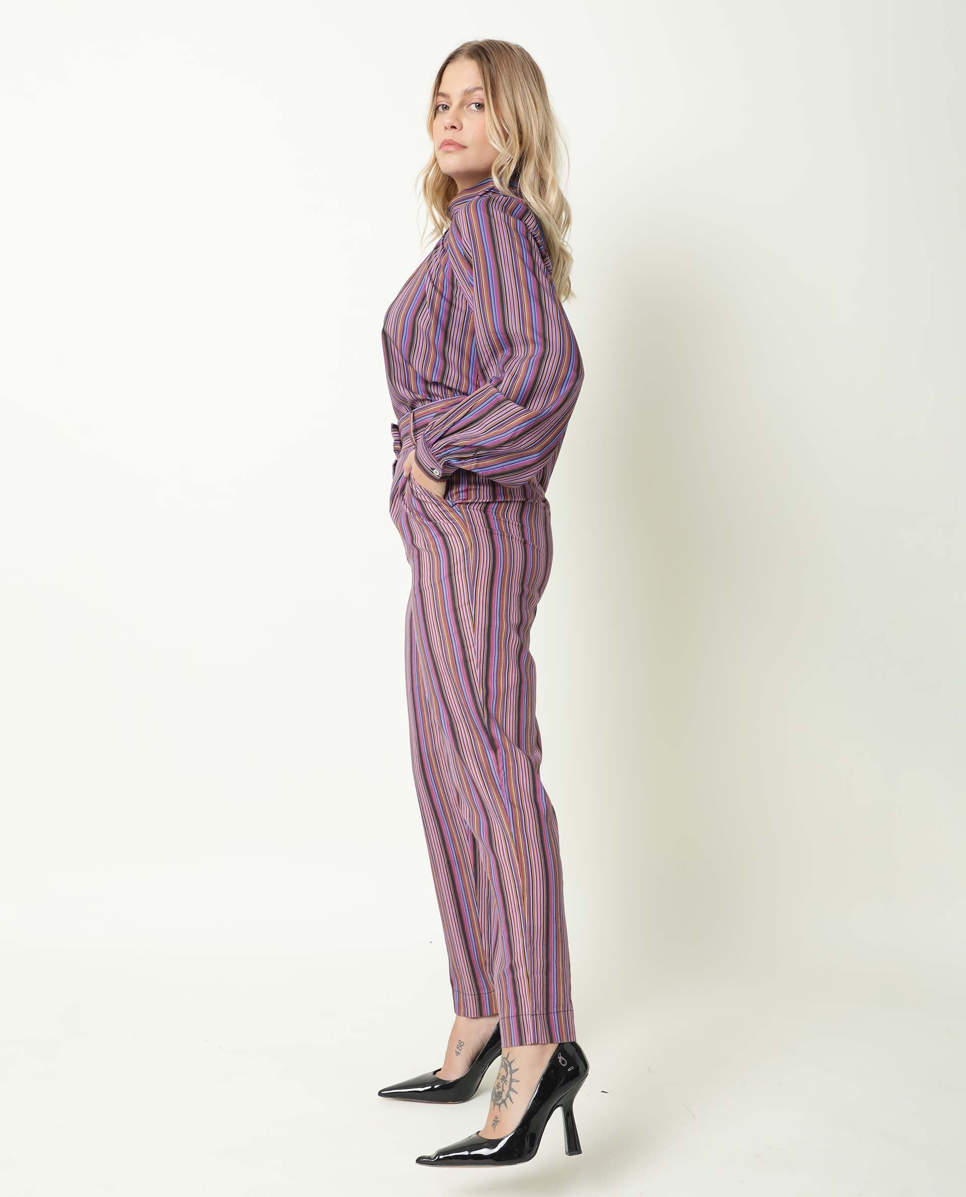 Rareism Women's Apple Multi Cotton Regular Fit Trouser - Image 7