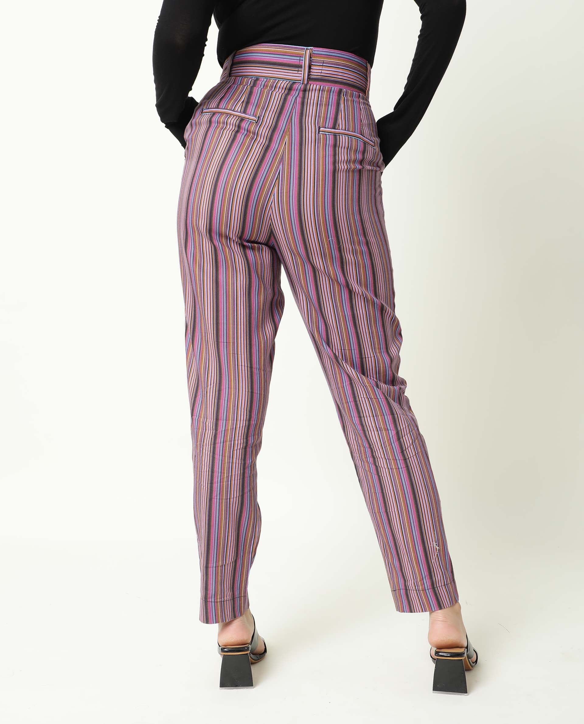 Rareism Women's Apple Multi Cotton Regular Fit Trouser - Image 9