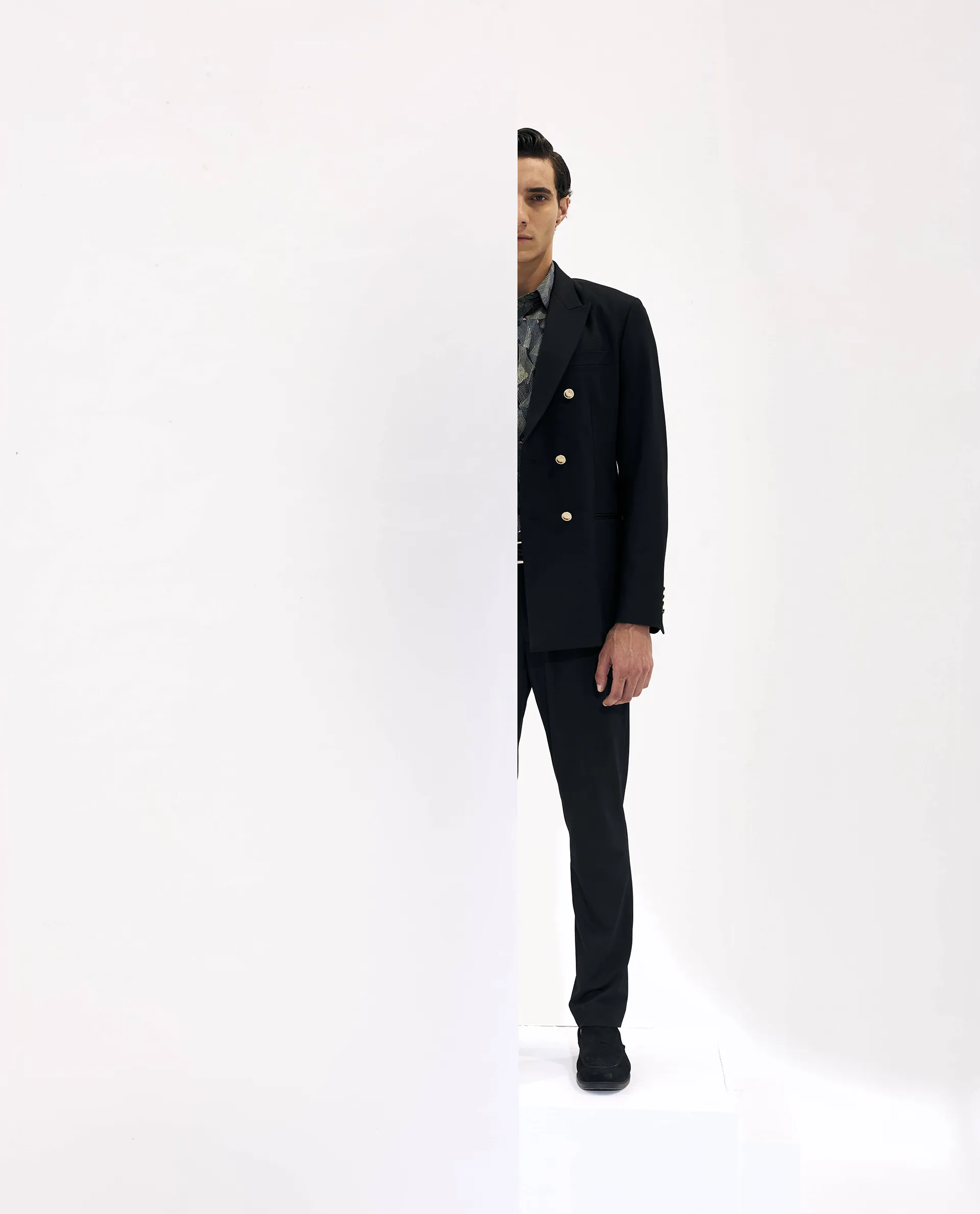 Rare Rabbit Men's Arcade Black Polyester Plain Regular Fit Trouser - Image 3