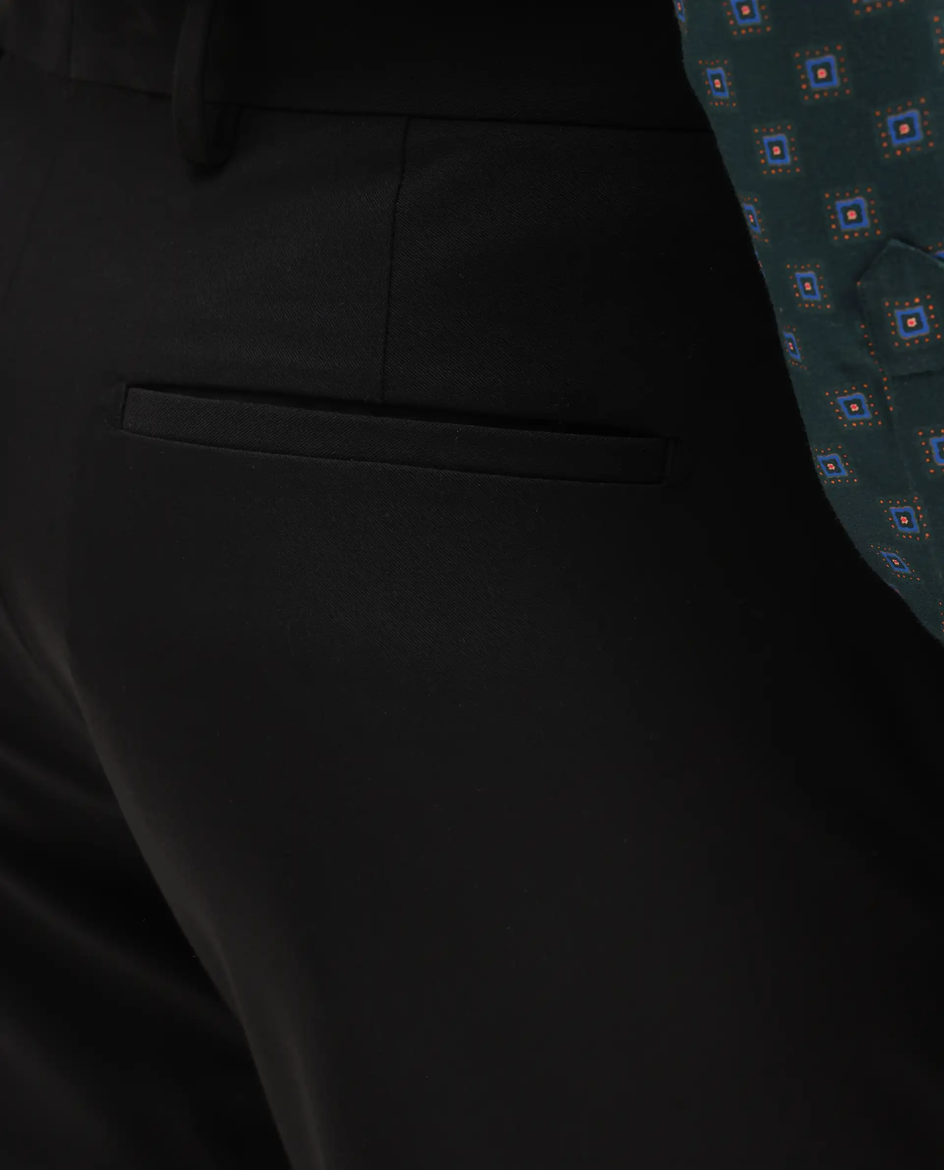 Rare Rabbit Men's Arcade Black Polyester Plain Regular Fit Trouser - Image 4