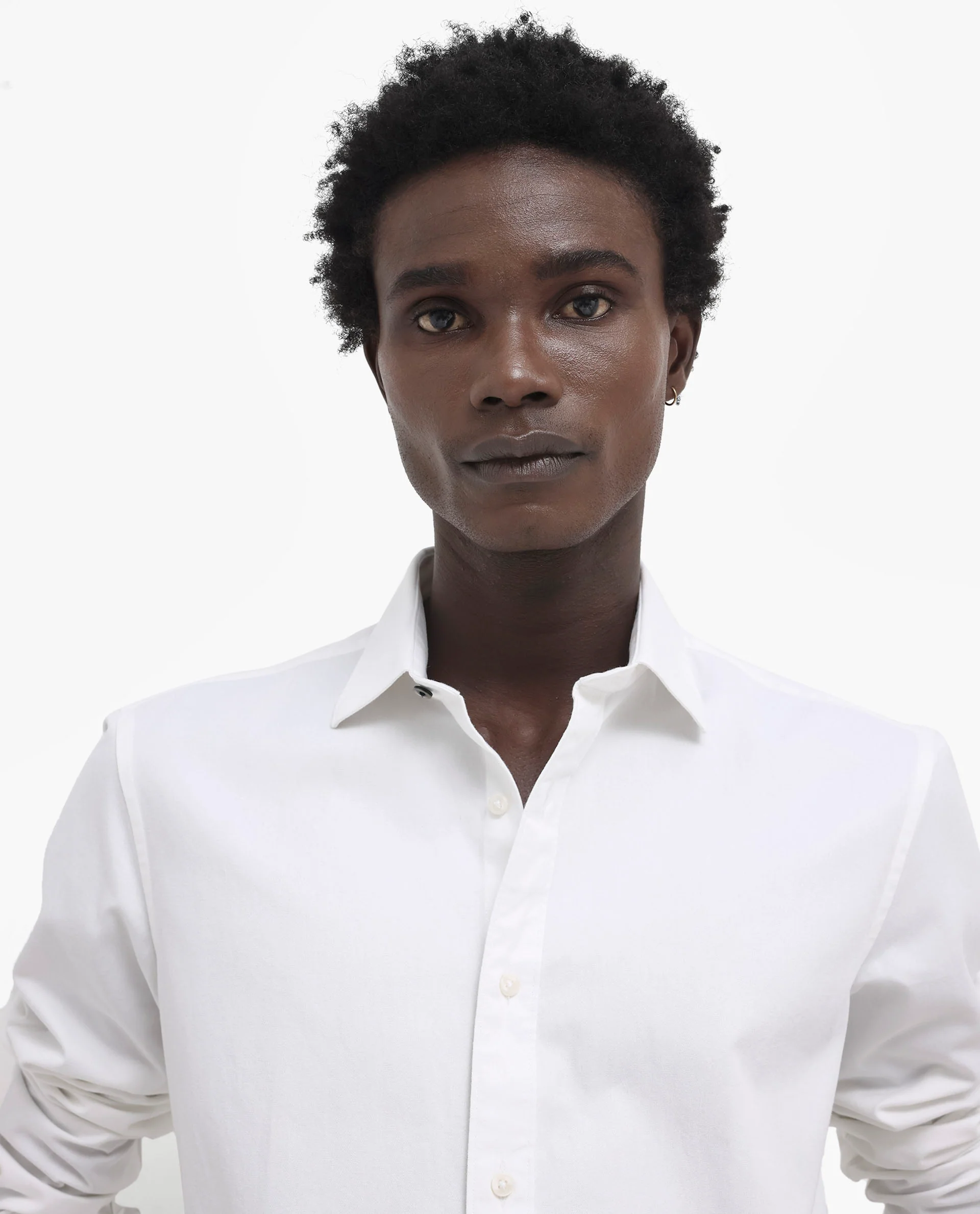 Rare Rabbit Men's Arlet White Cotton Plain Regular Fit Full Sleeve Collared Shirt - Image 5