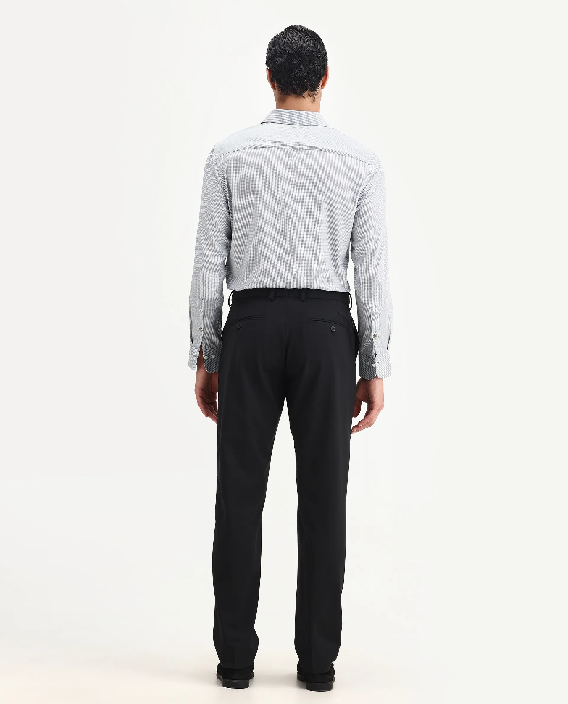 Rare Rabbit Men's Arlo-B Black Cotton Plain Slim Fit Full Sleeve Lapel Neck Suits - Image 14