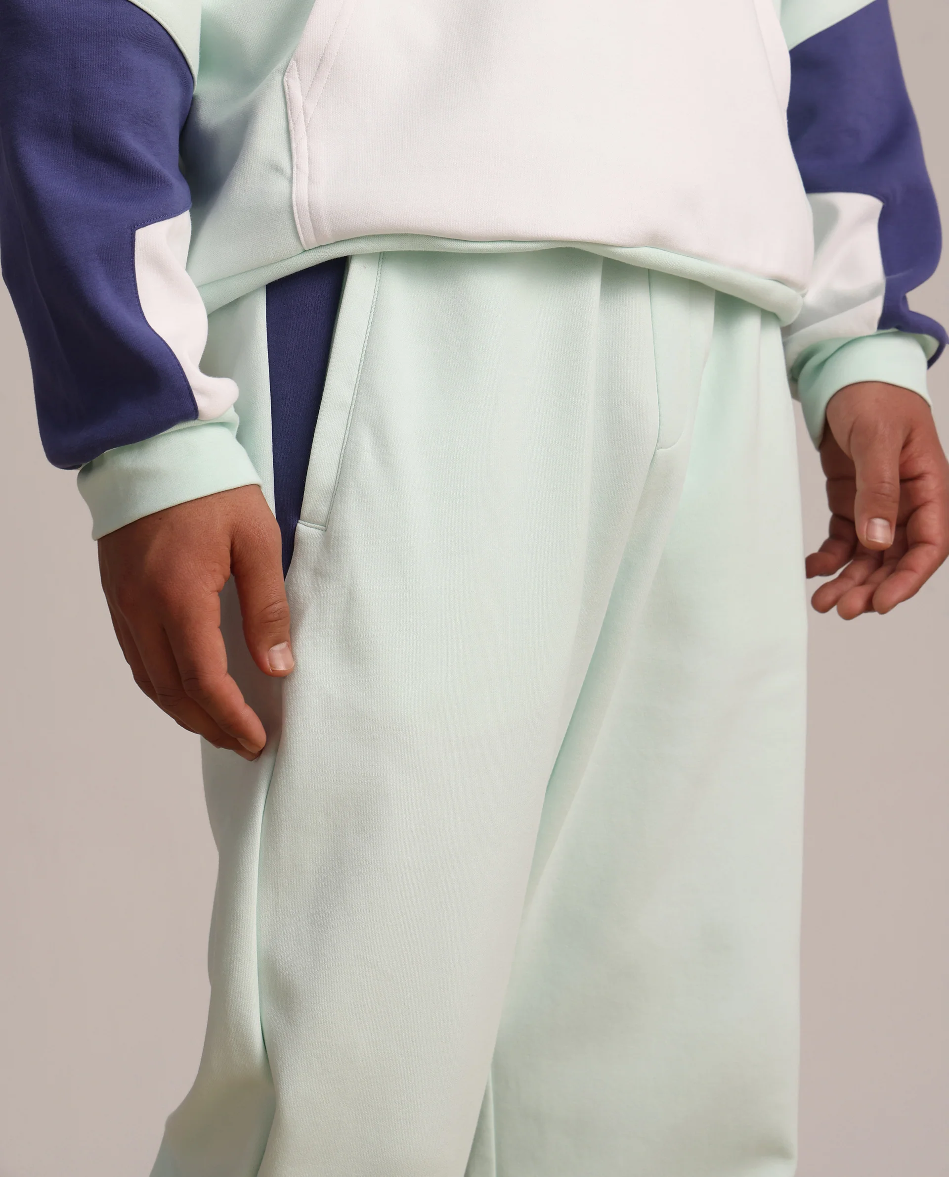Rare Rabbit Men's Armon-2 Pastel Green Cotton Printed Regular Fit Track Pant - Image 6