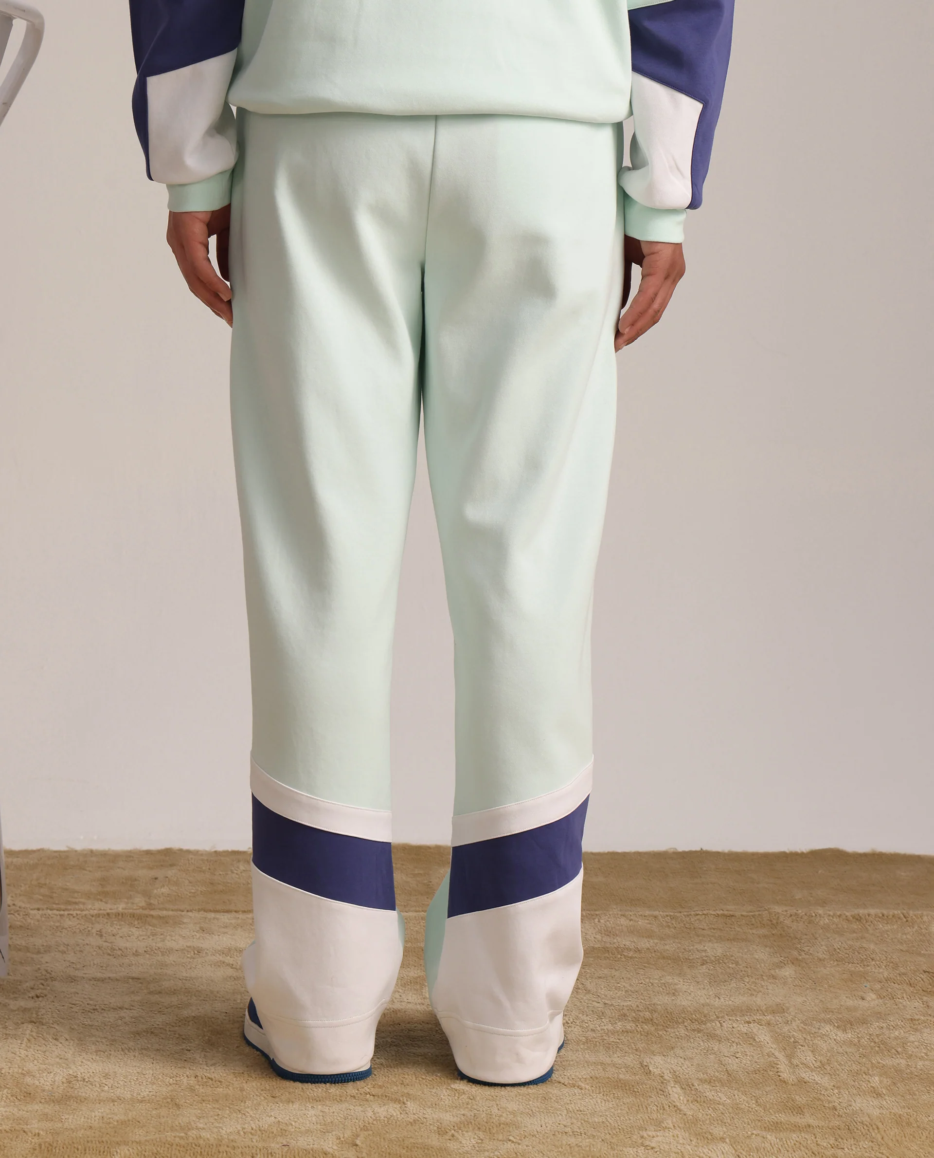 Rare Rabbit Men's Armon-2 Pastel Green Cotton Printed Regular Fit Track Pant - Image 7