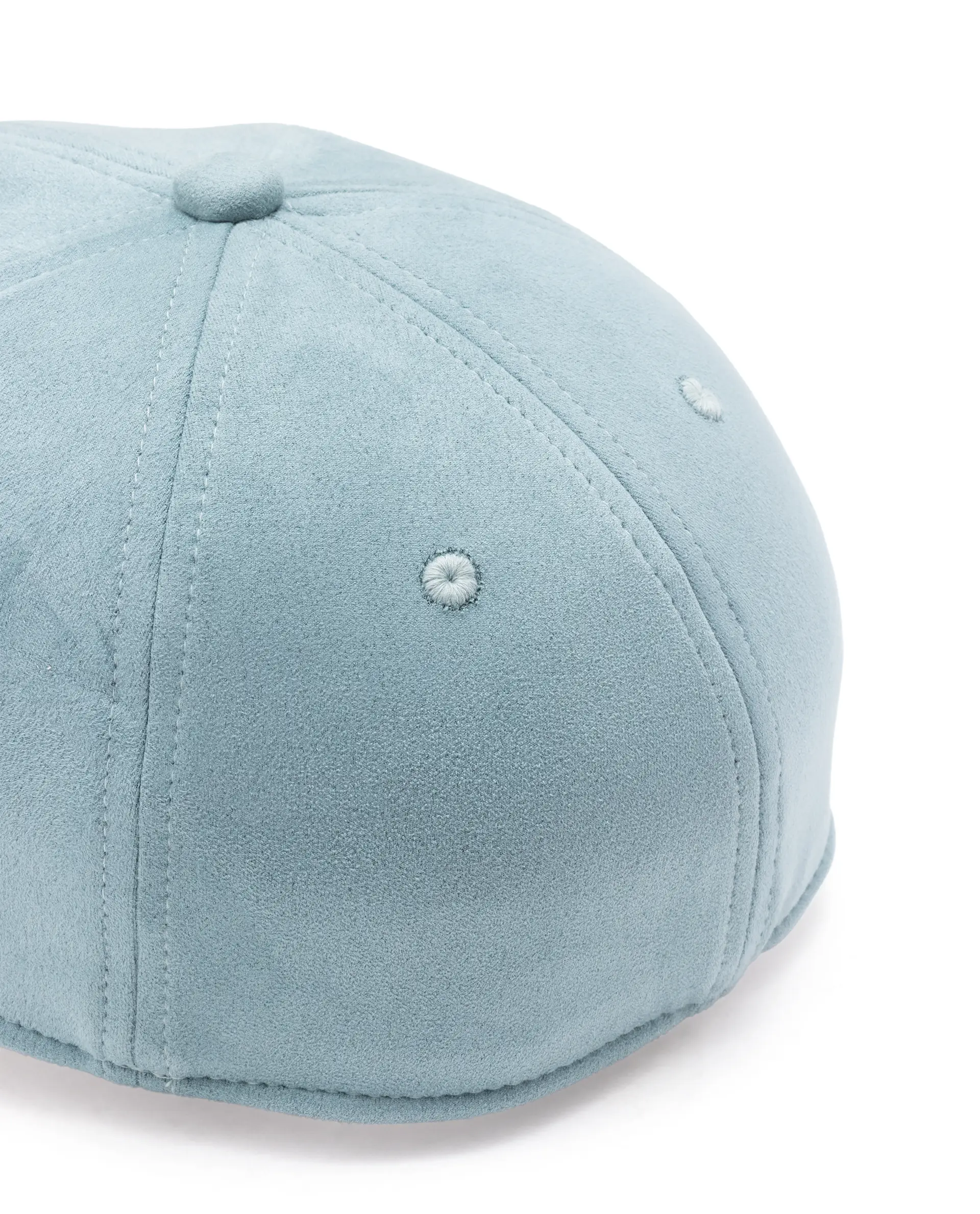 Rare Rabbit Men Armour Teal Suede Monotone Color Silicone Badge Branding Cap - Image 6