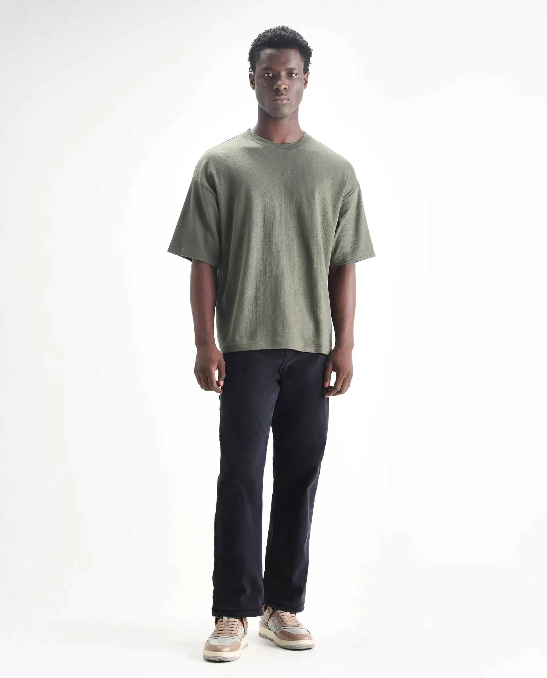 Rare Rabbit Men's Arni Navy Cotton Plain Carpenter Fit Jeans - Image 6