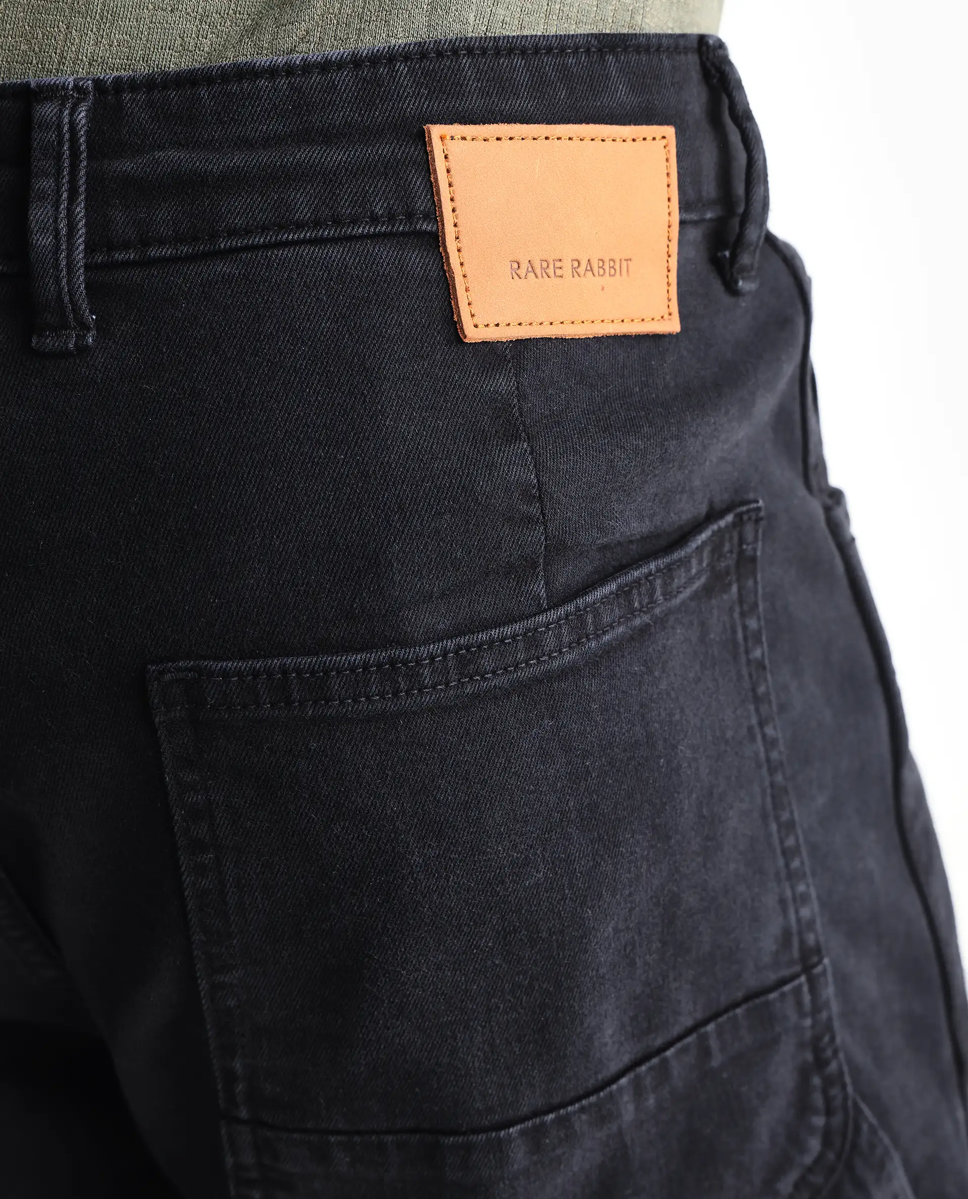 Rare Rabbit Men's Arni Navy Cotton Plain Carpenter Fit Jeans - Image 7