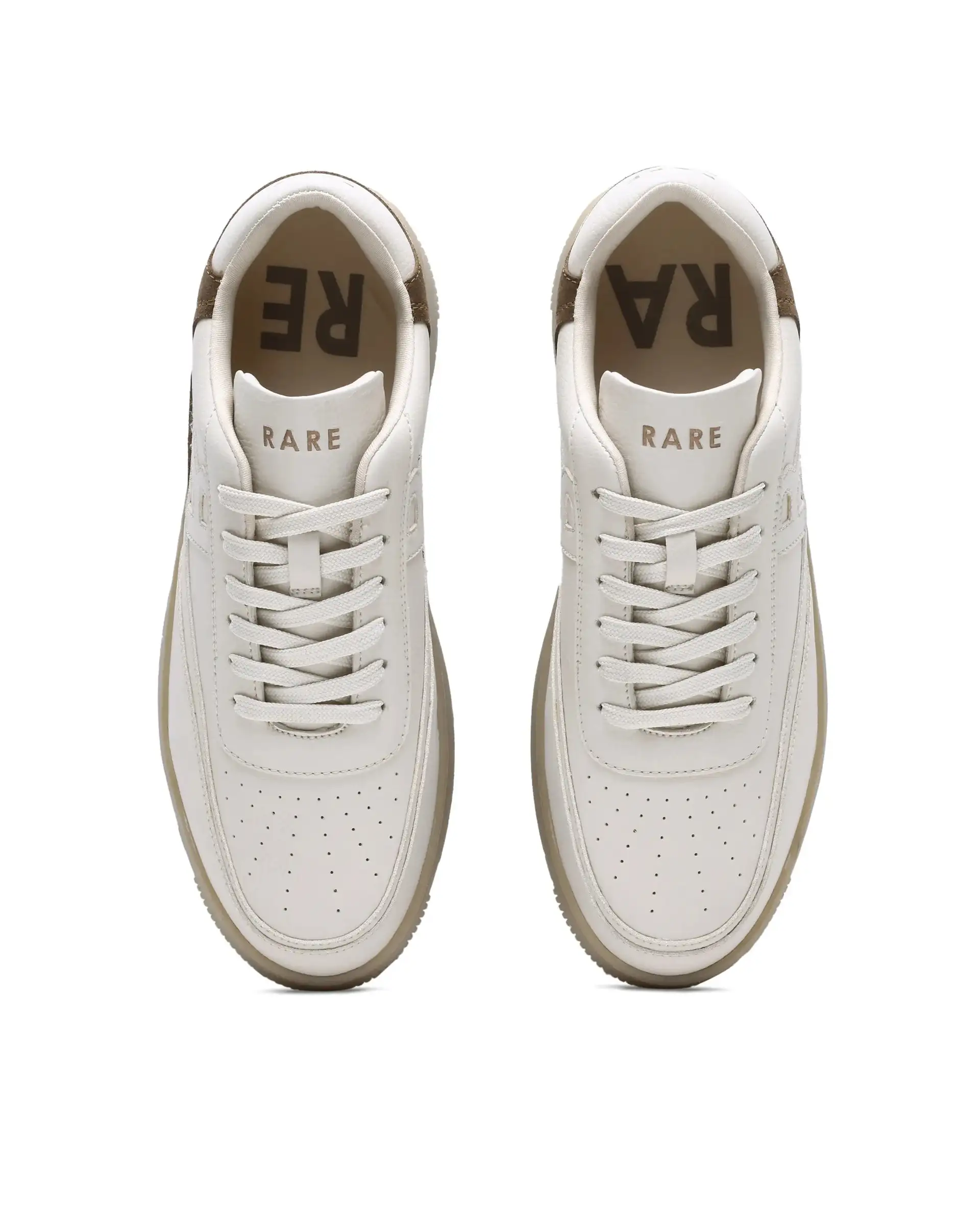 Rare Rabbit Men's Aron Beige Micro Fiber Leather Sneaker - Image 2