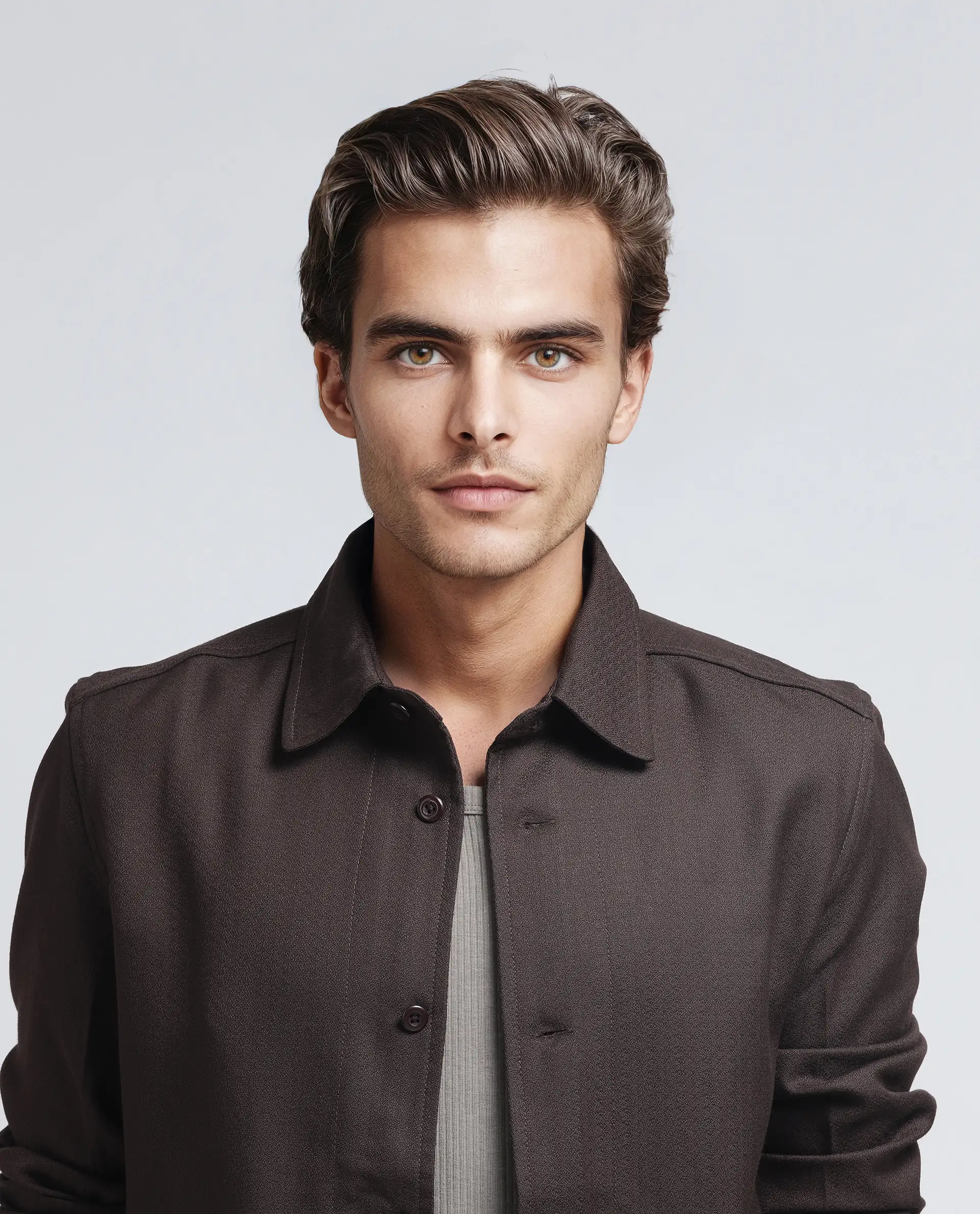 Rare Rabbit Men's Aront Dark Brown Polyester Plain Relaxed Fit Full Sleeve Spread Collar Jacket - Image 7