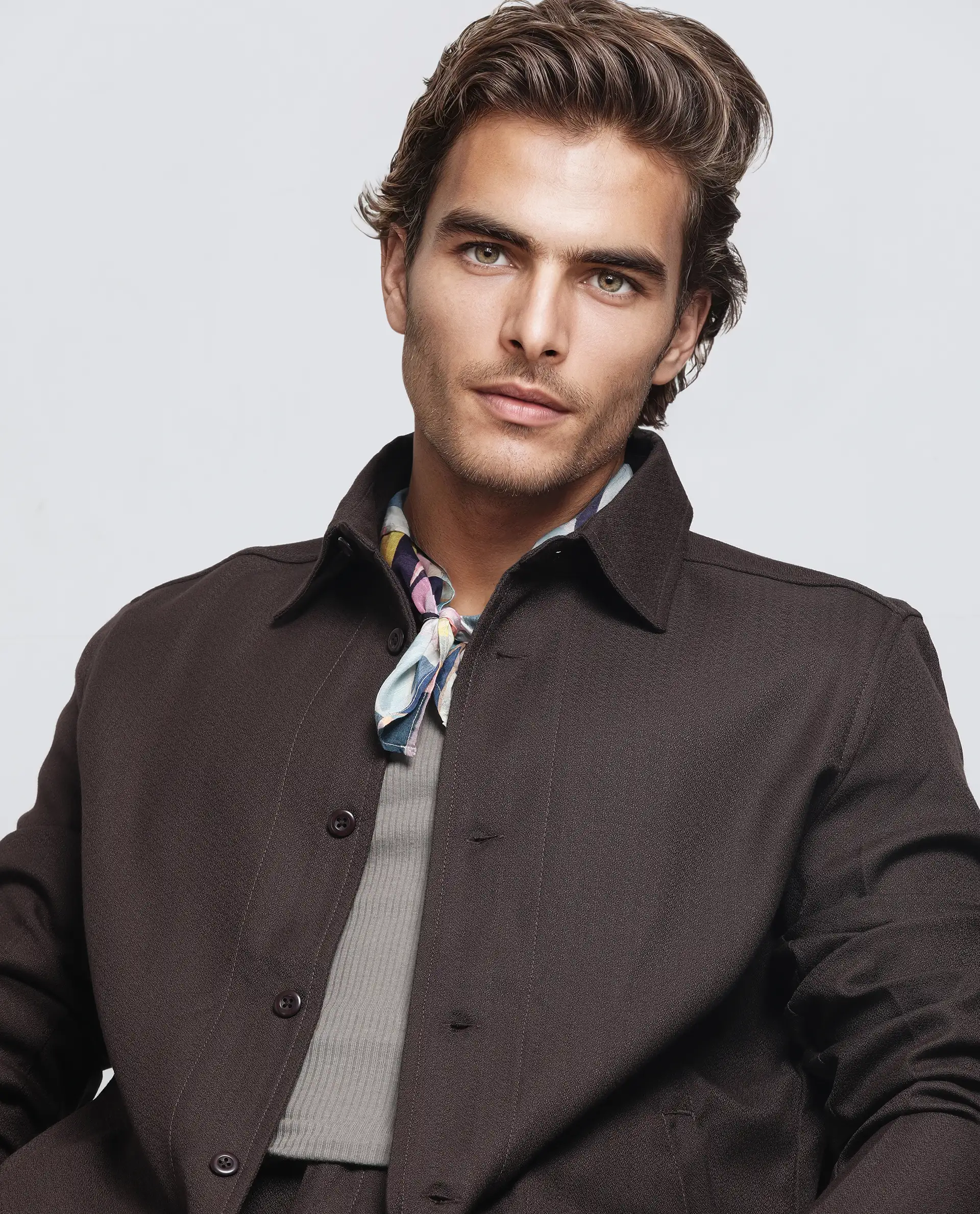 Rare Rabbit Men's Aront Dark Brown Polyester Plain Relaxed Fit Full Sleeve Spread Collar Jacket - Image 8