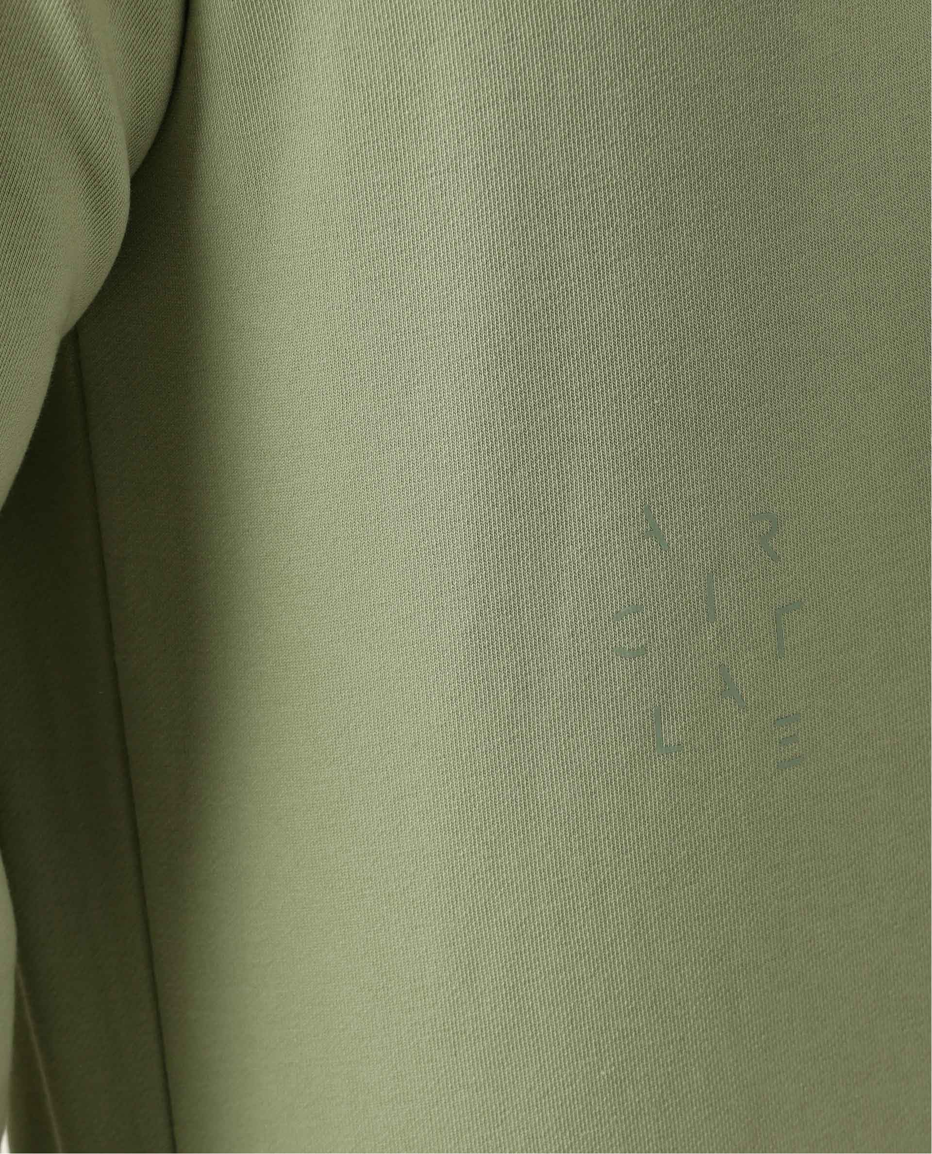 Rare Rabbit Articale Men's Arum Cardamom Green Cotton Fabric Full Sleeves Solid Sweatshirt - Image 2