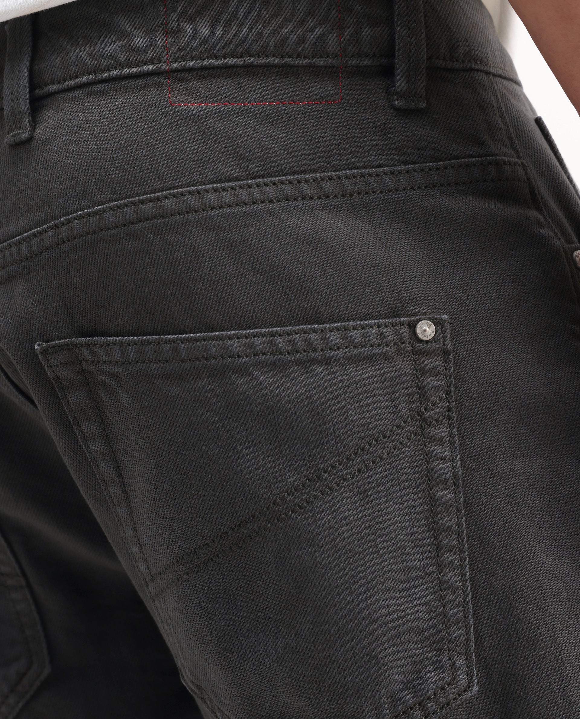 Rare Rabbit Men's Arvi-2 Dark Grey Cotton Blend Plain Dond Carrot Fit Jeans - Image 6
