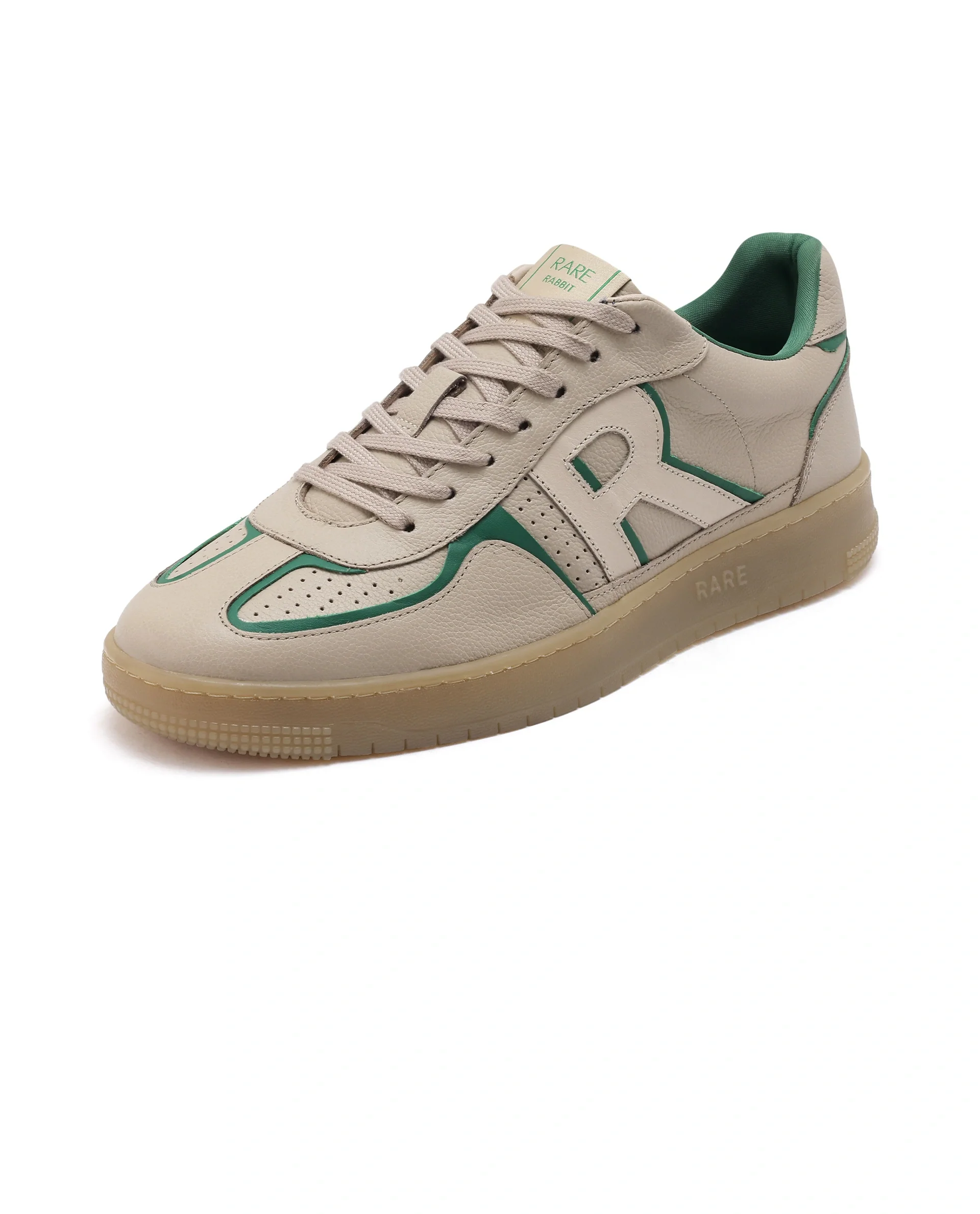 Rare Rabbit Men Ascend Beige Dual Tone Genuine Leather Lace-Up Low Top Sneaker Shoes - Image 8