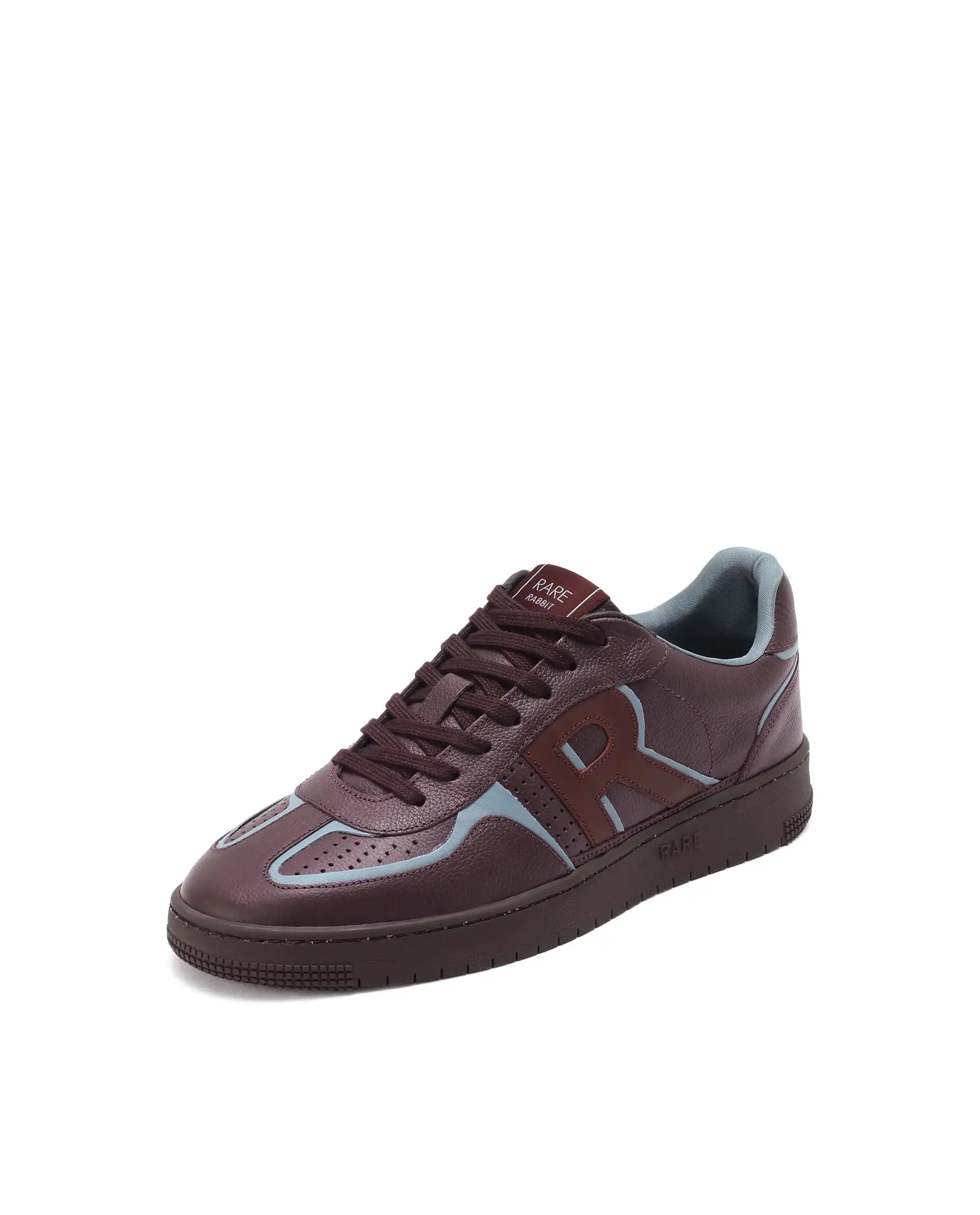 Rare Rabbit Men Ascend Burgundy Dual Tone Genuine Leather Lace-Up Low Top Sneaker Shoes - Image 5