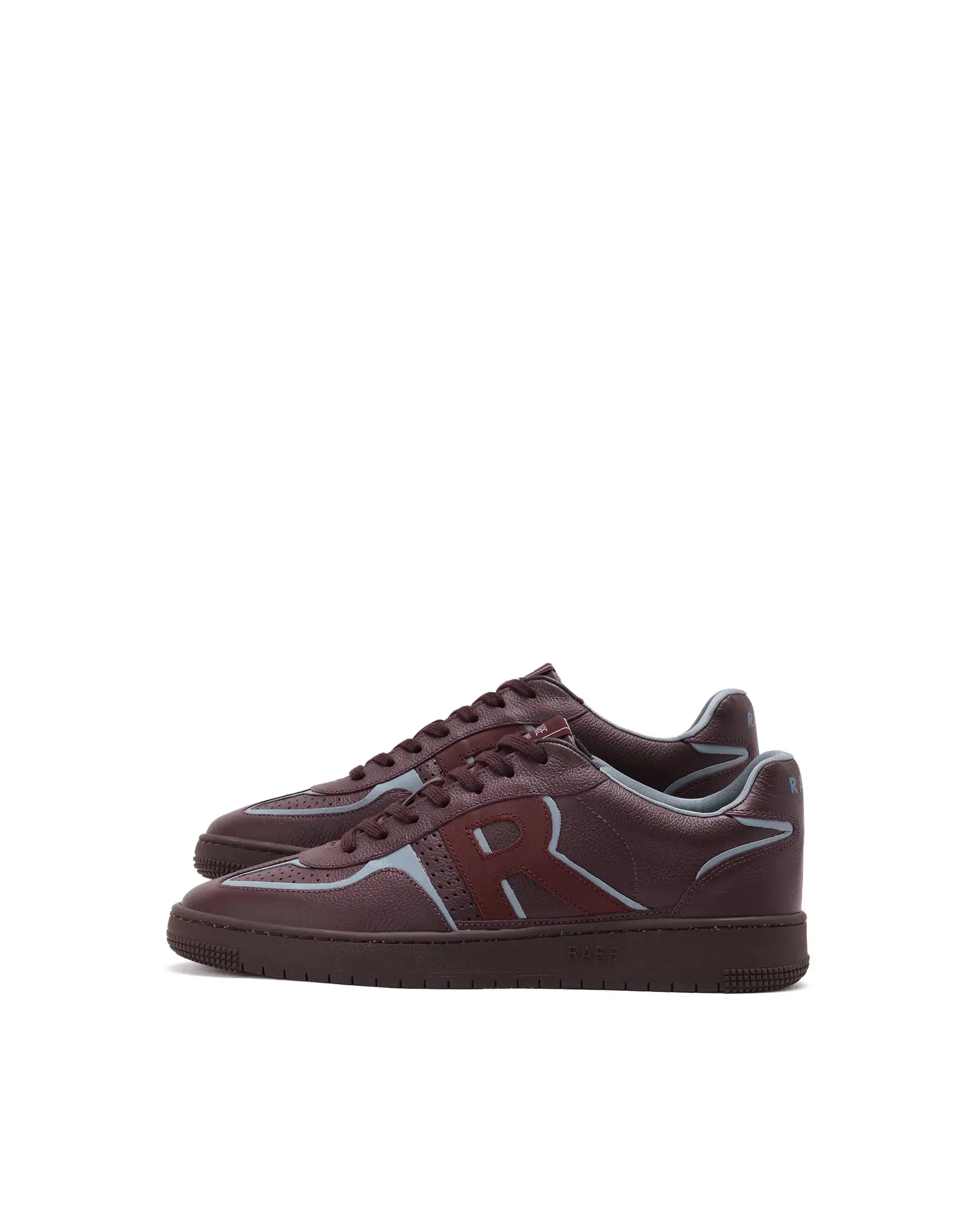 Rare Rabbit Men Ascend Burgundy Dual Tone Genuine Leather Lace-Up Low Top Sneaker Shoes - Image 6